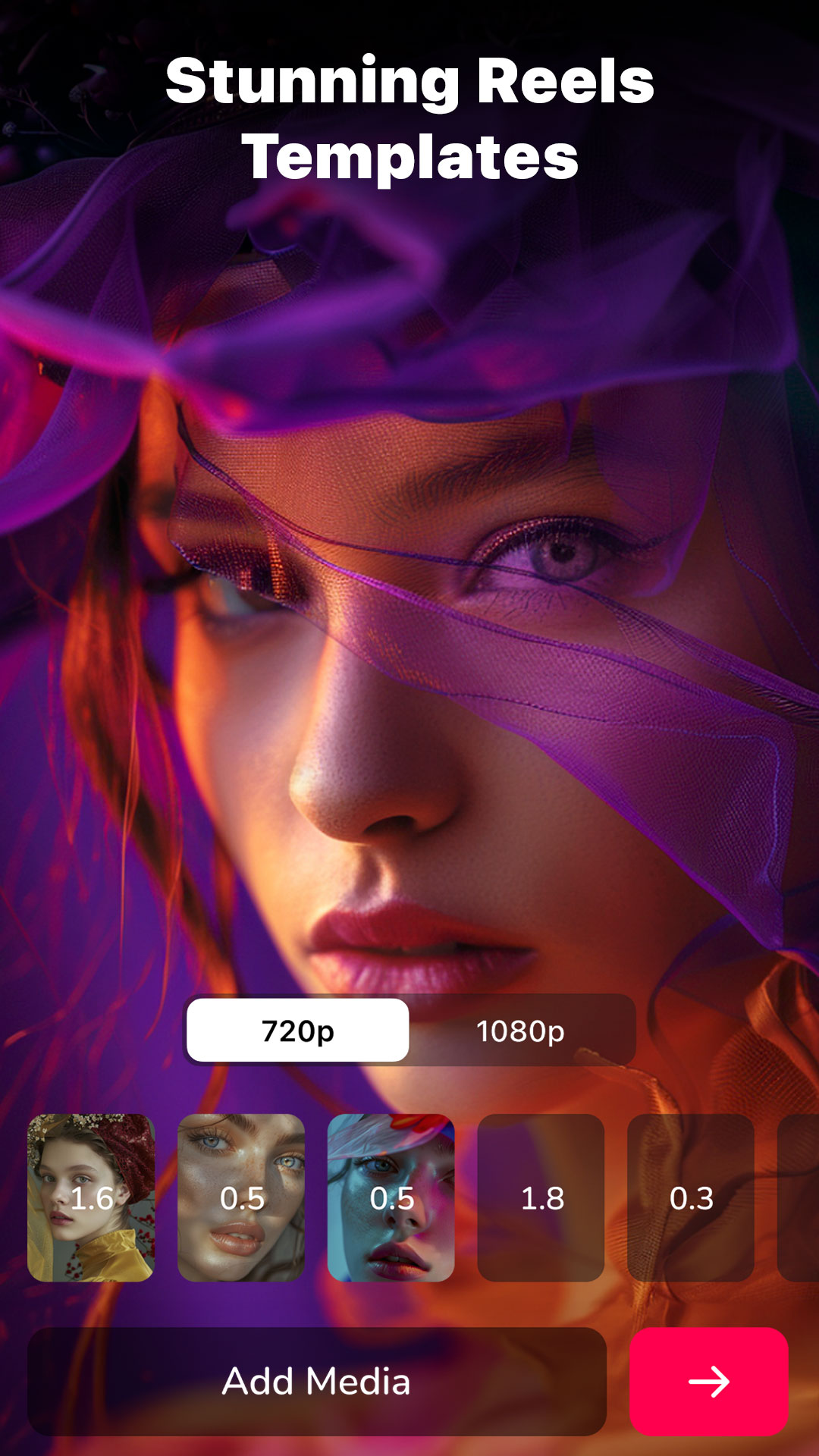 اسکرین شات 3 برنامه Reelsy Reel Maker Video Editor