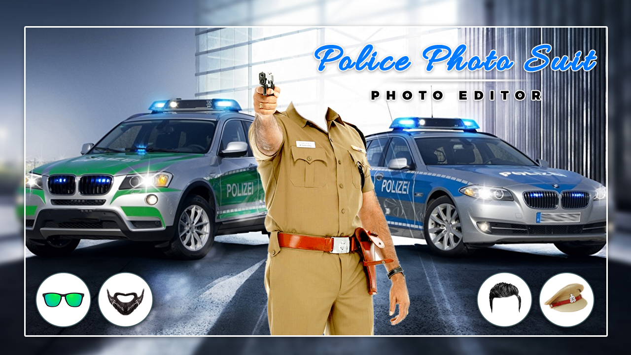 اسکرین شات 5 برنامه Men Police suit Photo Editor