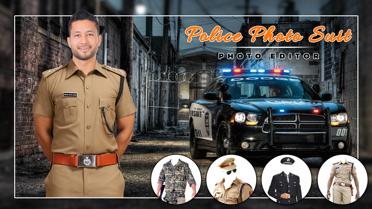 اسکرین شات 6 برنامه Men Police suit Photo Editor