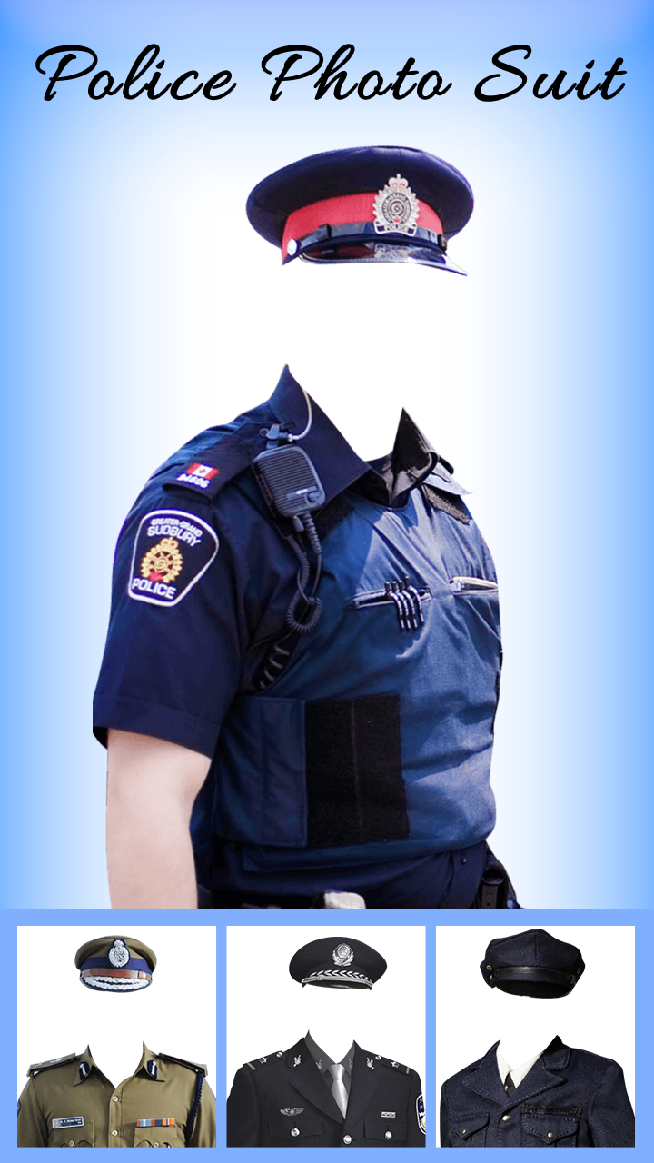 اسکرین شات 4 برنامه Men Police suit Photo Editor