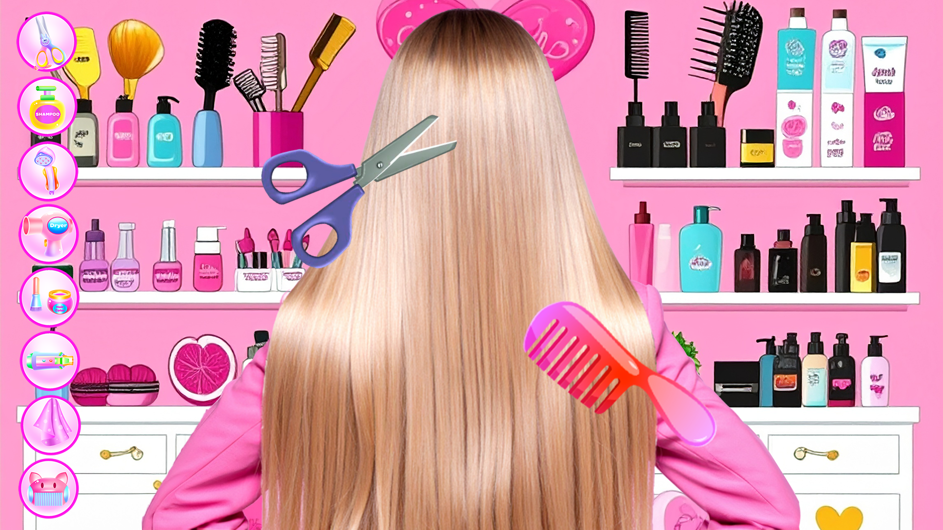 اسکرین شات 1 برنامه Girl Hair Salon and Beauty