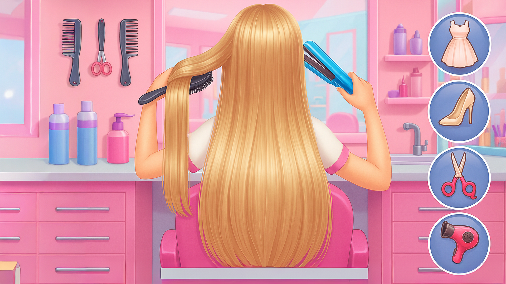 اسکرین شات 1 برنامه Girl Hair Salon and Beauty