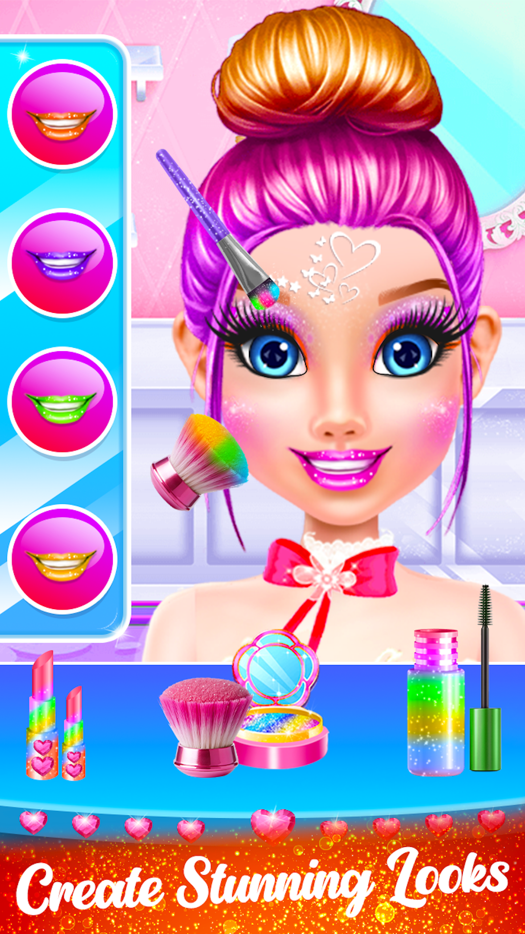 اسکرین شات 2 برنامه Glam Girl Hair Salon Makeover