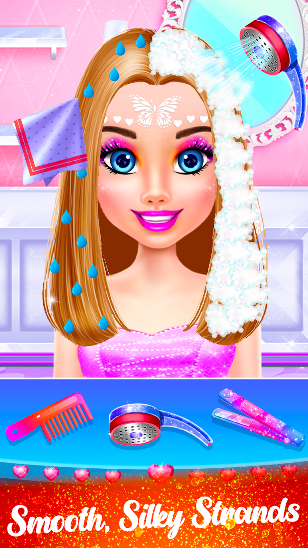 اسکرین شات 5 برنامه Glam Girl Hair Salon Makeover