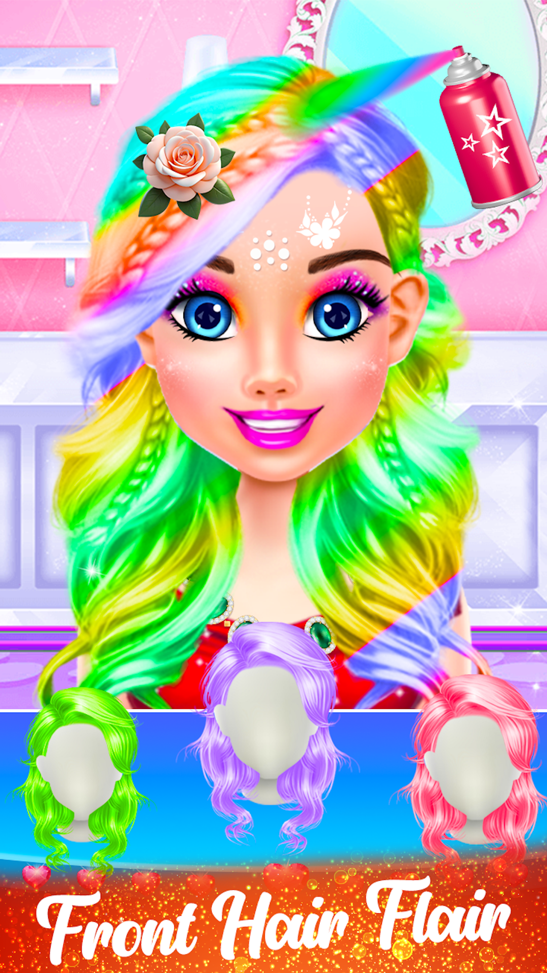 اسکرین شات 6 برنامه Glam Girl Hair Salon Makeover