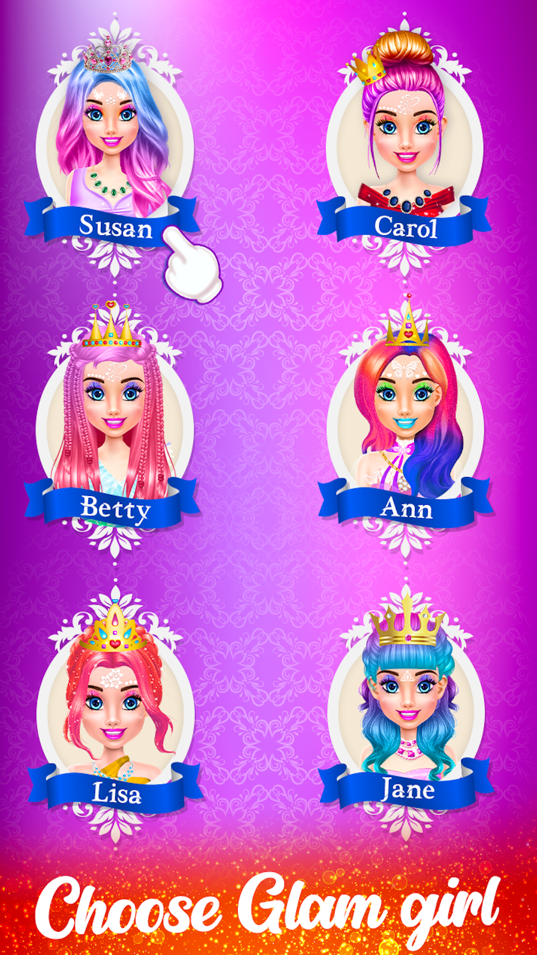 اسکرین شات 8 برنامه Glam Girl Hair Salon Makeover