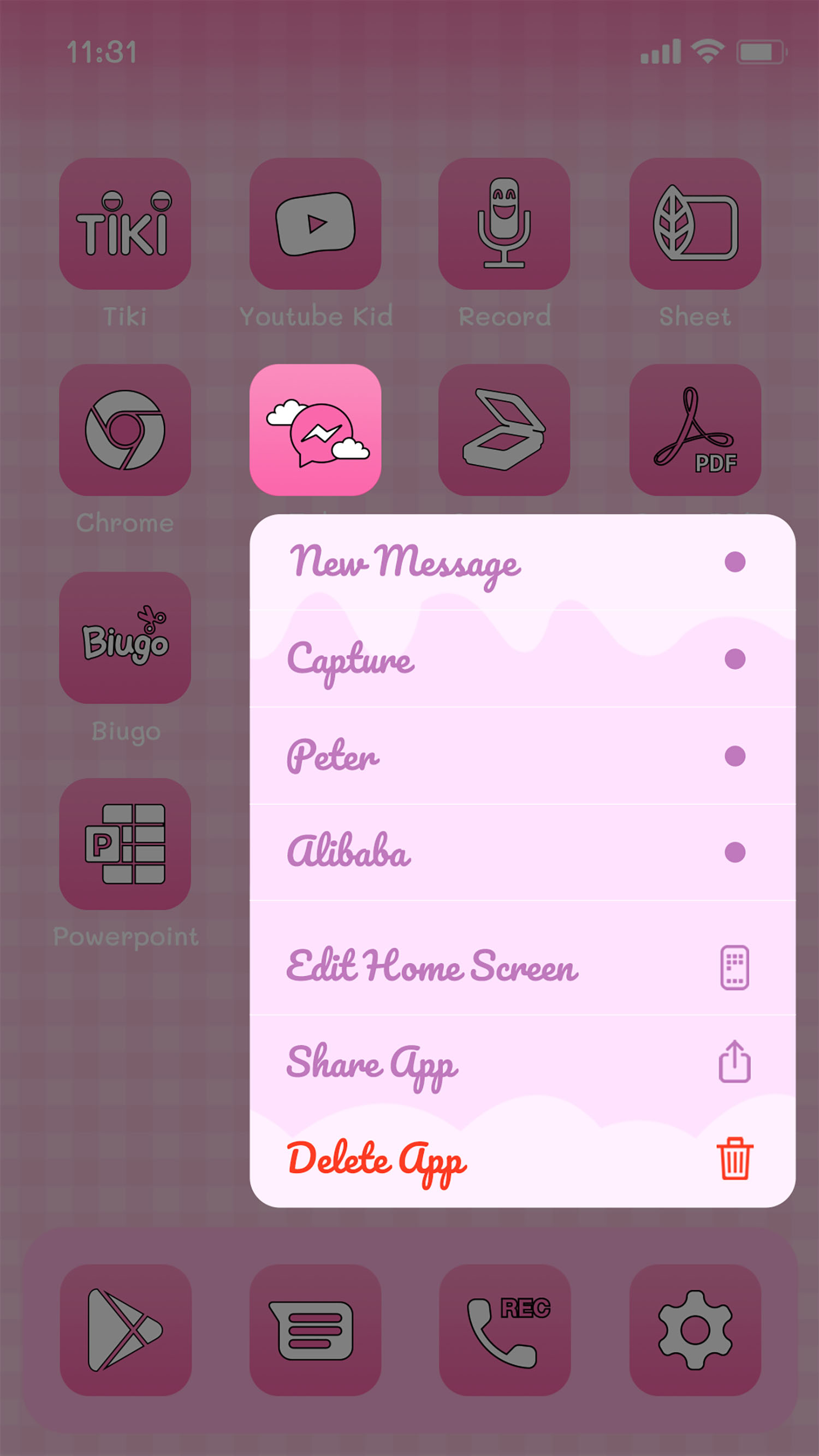 اسکرین شات 7 برنامه Wow Bear Theme - Icon Pack