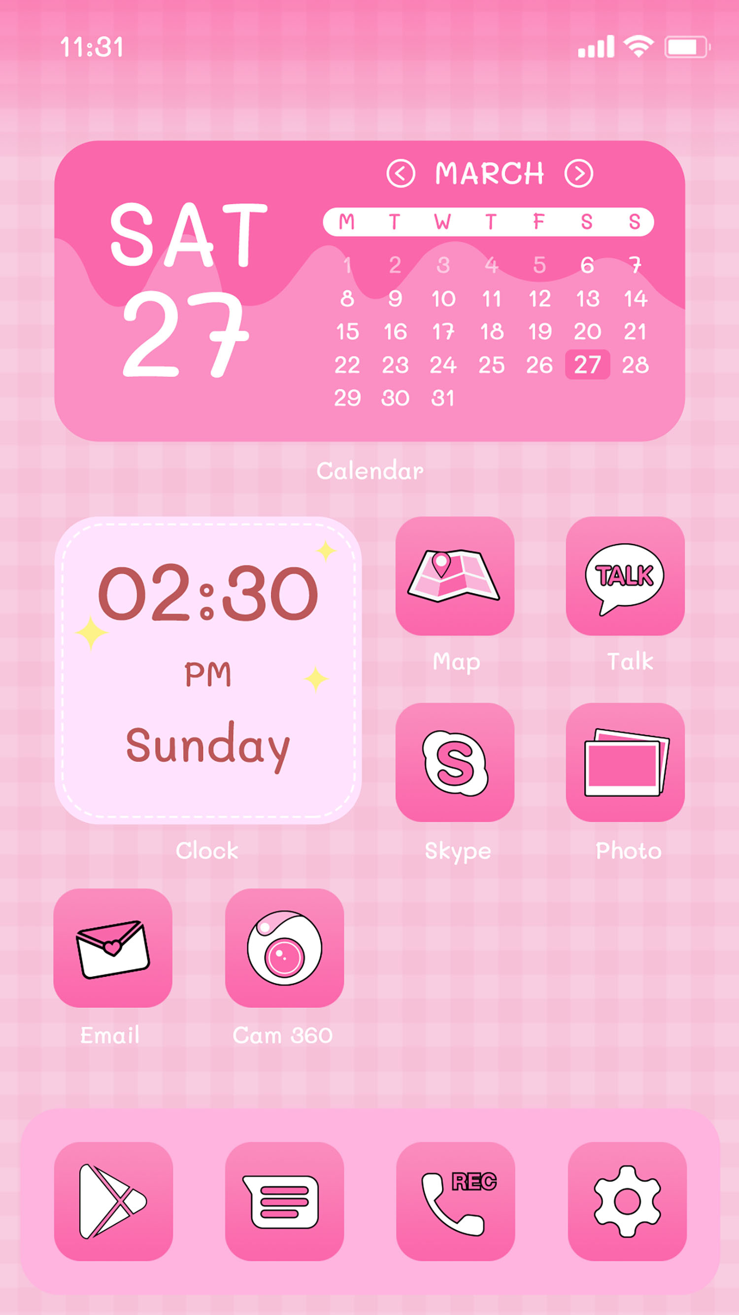 اسکرین شات 1 برنامه Wow Bear Theme - Icon Pack