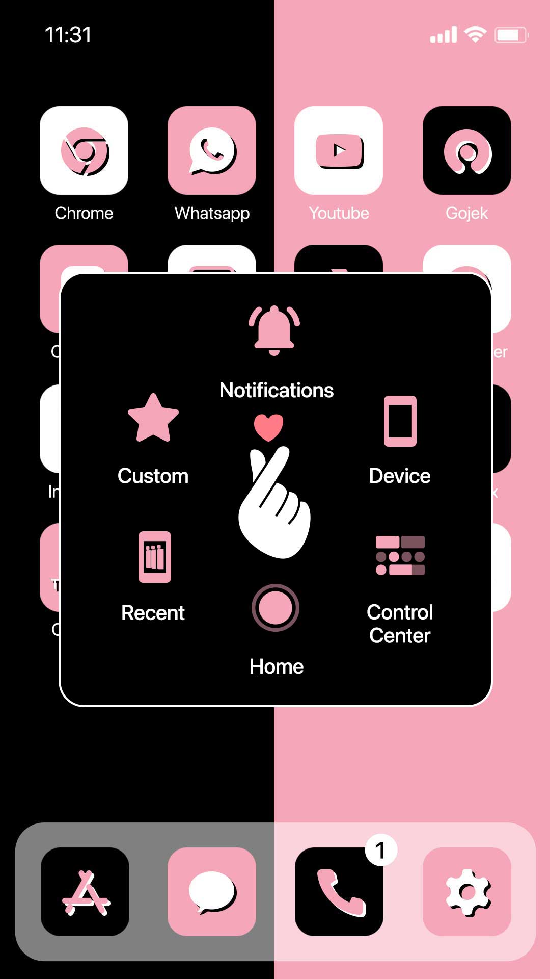 اسکرین شات 7 برنامه Wow DarkPink Theme - Icon Pack