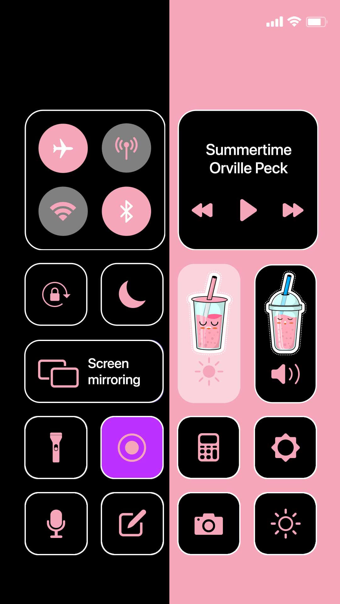 اسکرین شات 5 برنامه Wow DarkPink Theme - Icon Pack