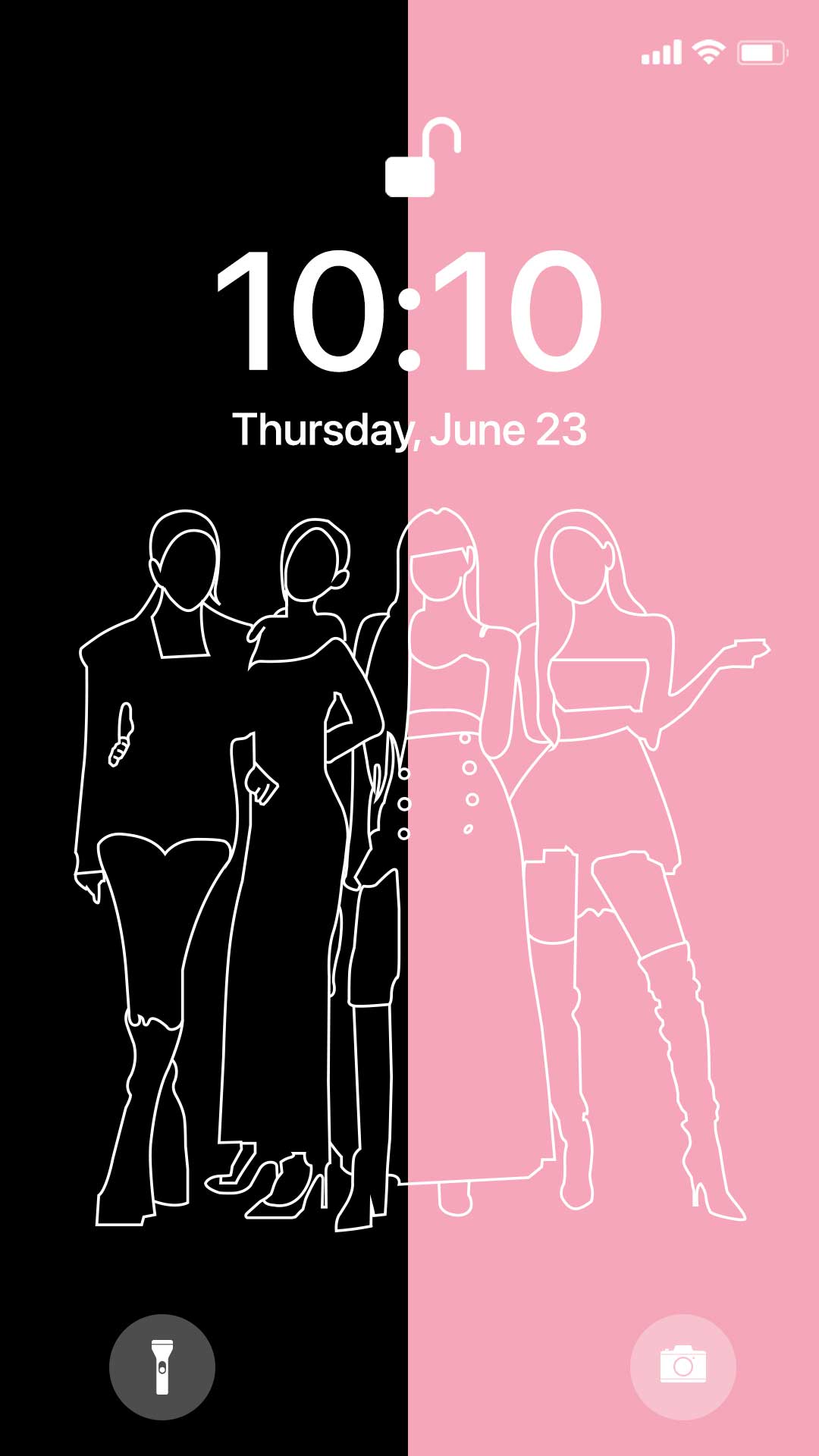 اسکرین شات 3 برنامه Wow DarkPink Theme - Icon Pack