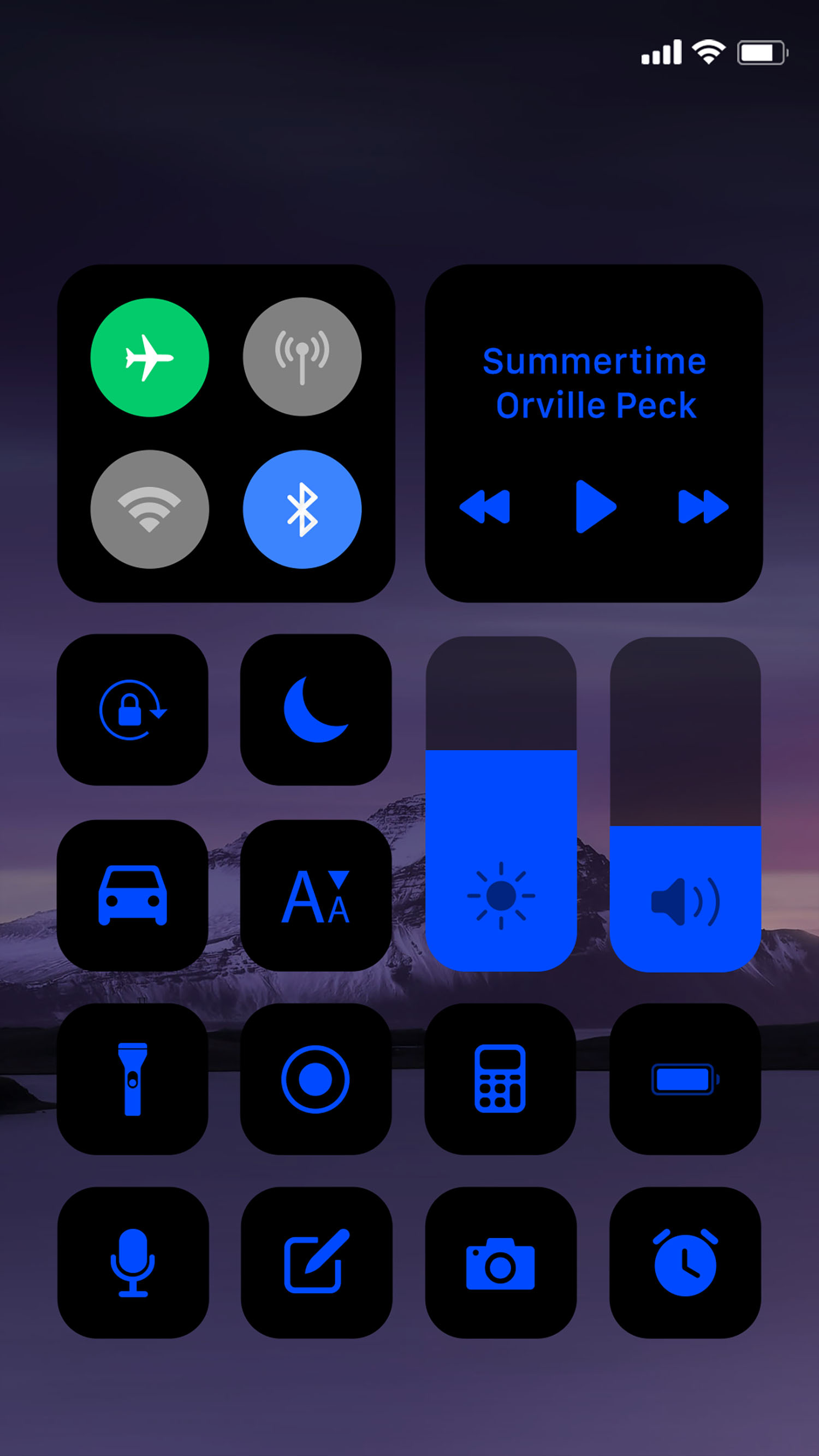 اسکرین شات 5 برنامه Wow Blue Dark Theme, Icon Pack
