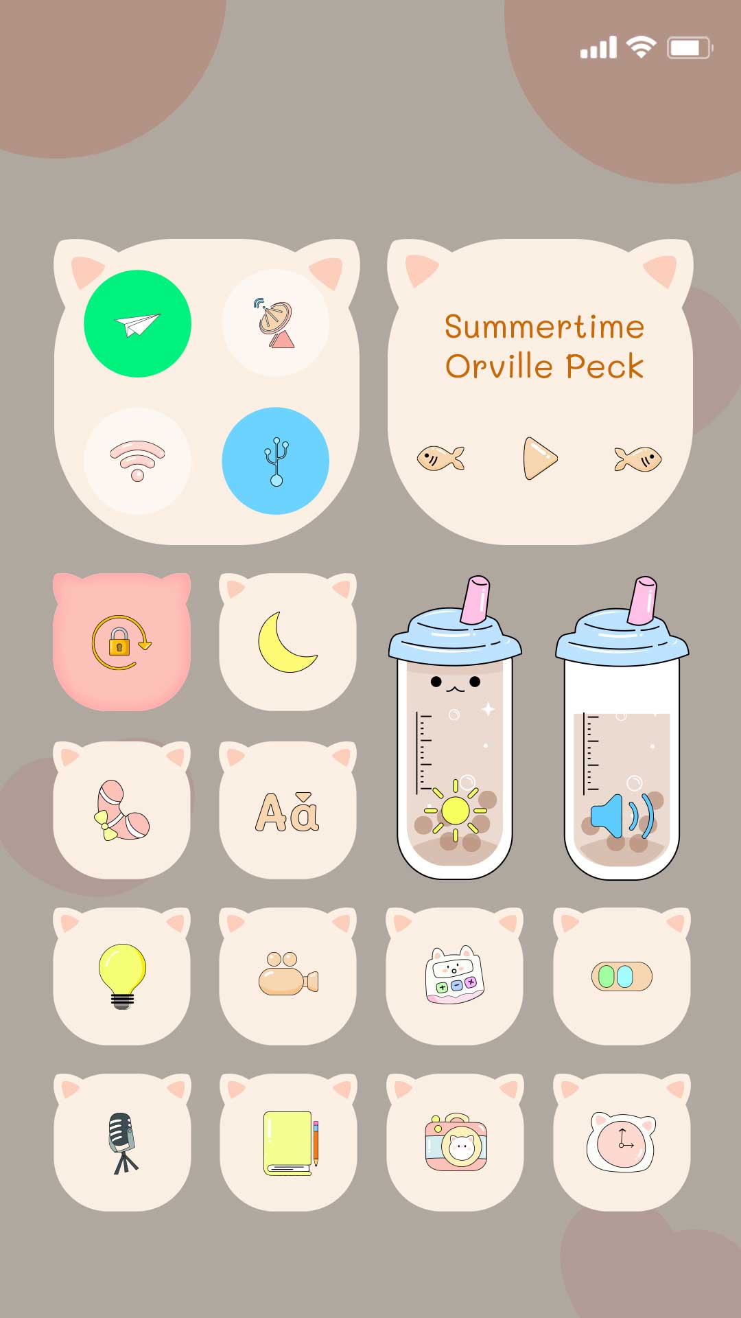 اسکرین شات 4 برنامه Wow Jazzy Cat  Icon Pack