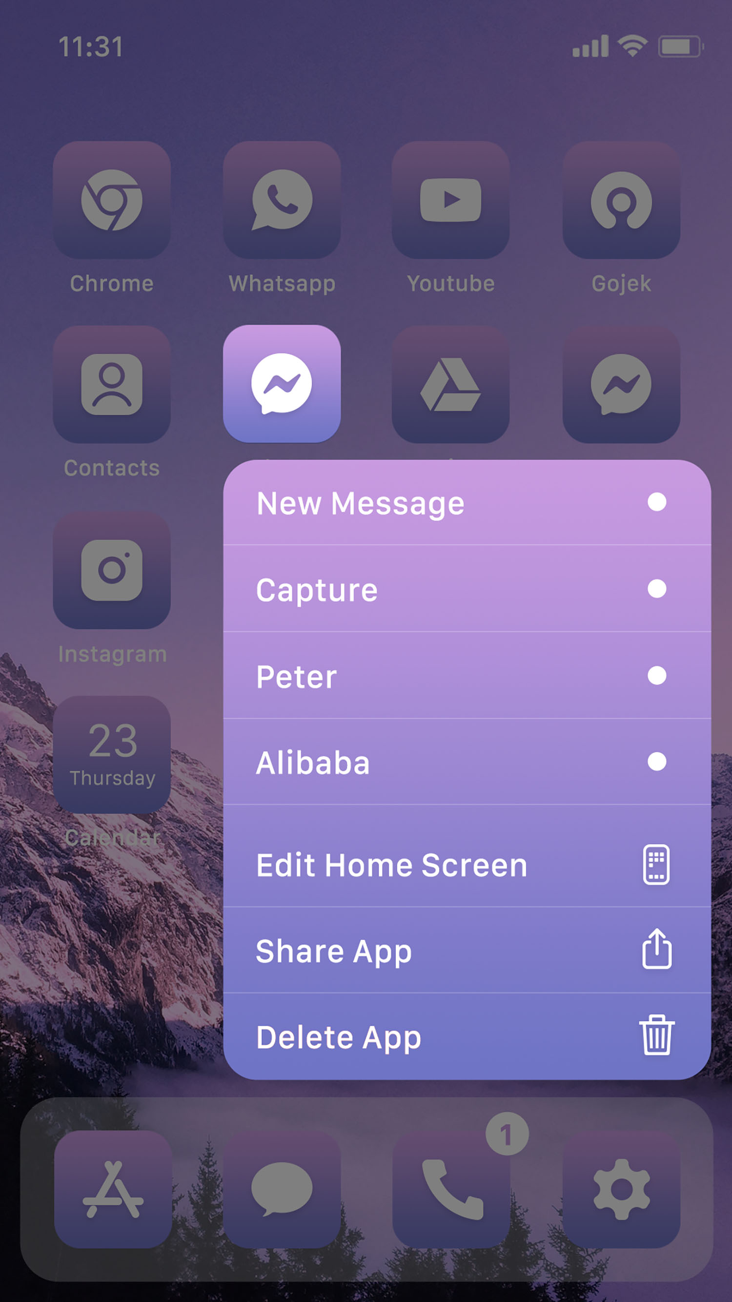 اسکرین شات 6 برنامه Wow Lavender Light - Icon Pack