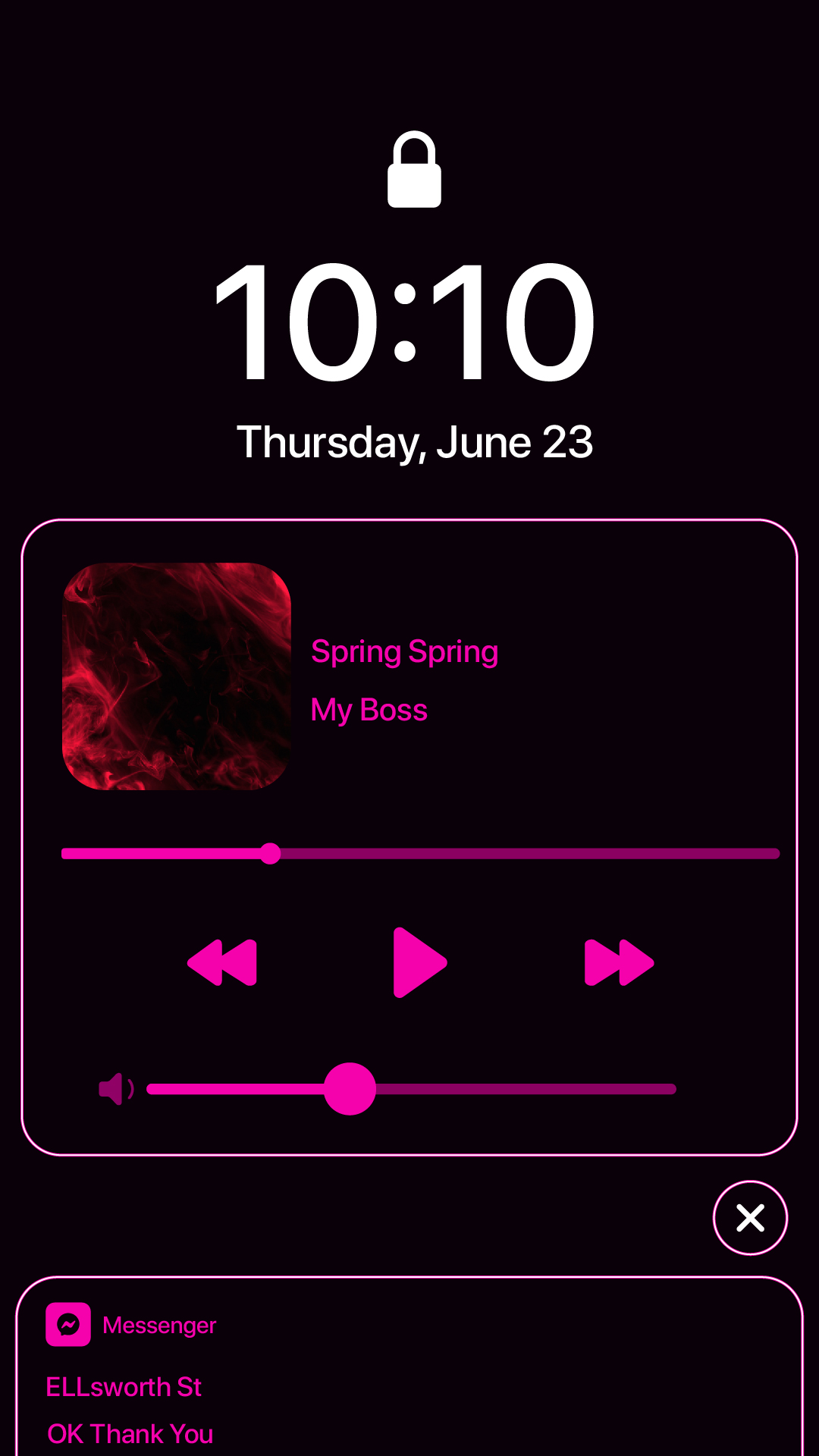 اسکرین شات 3 برنامه Wow Pink Neon Theme, Icon Pack