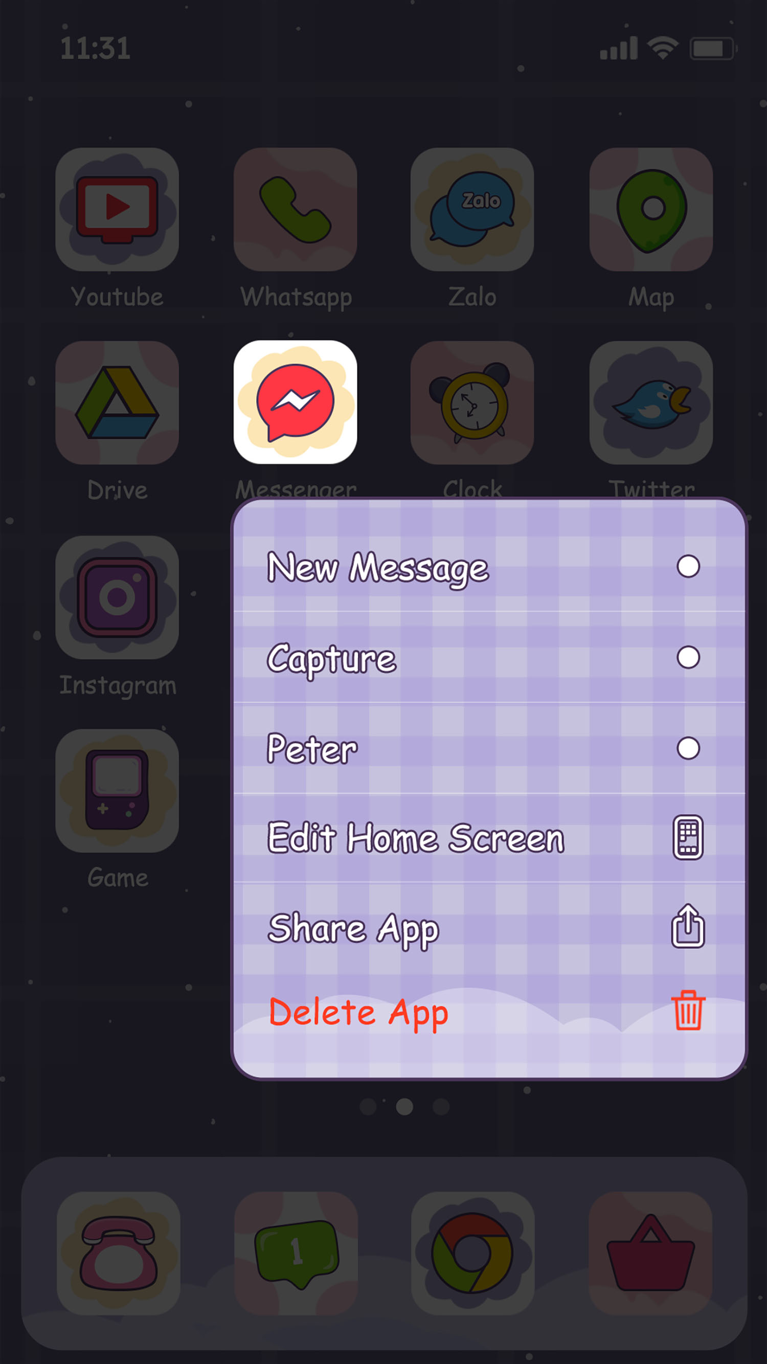 اسکرین شات 5 برنامه Wow Panda Theme - Icon Pack