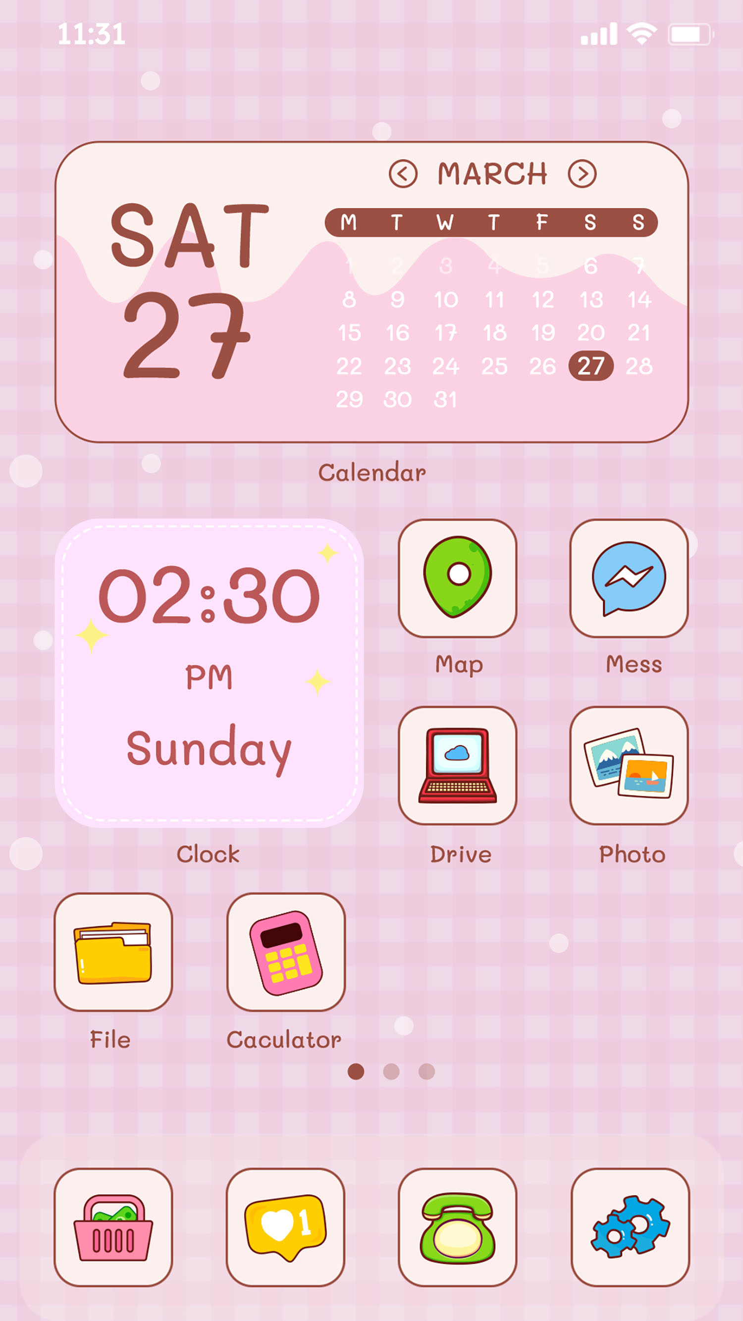 اسکرین شات 1 برنامه Wow Cat Theme  - Icon Pack