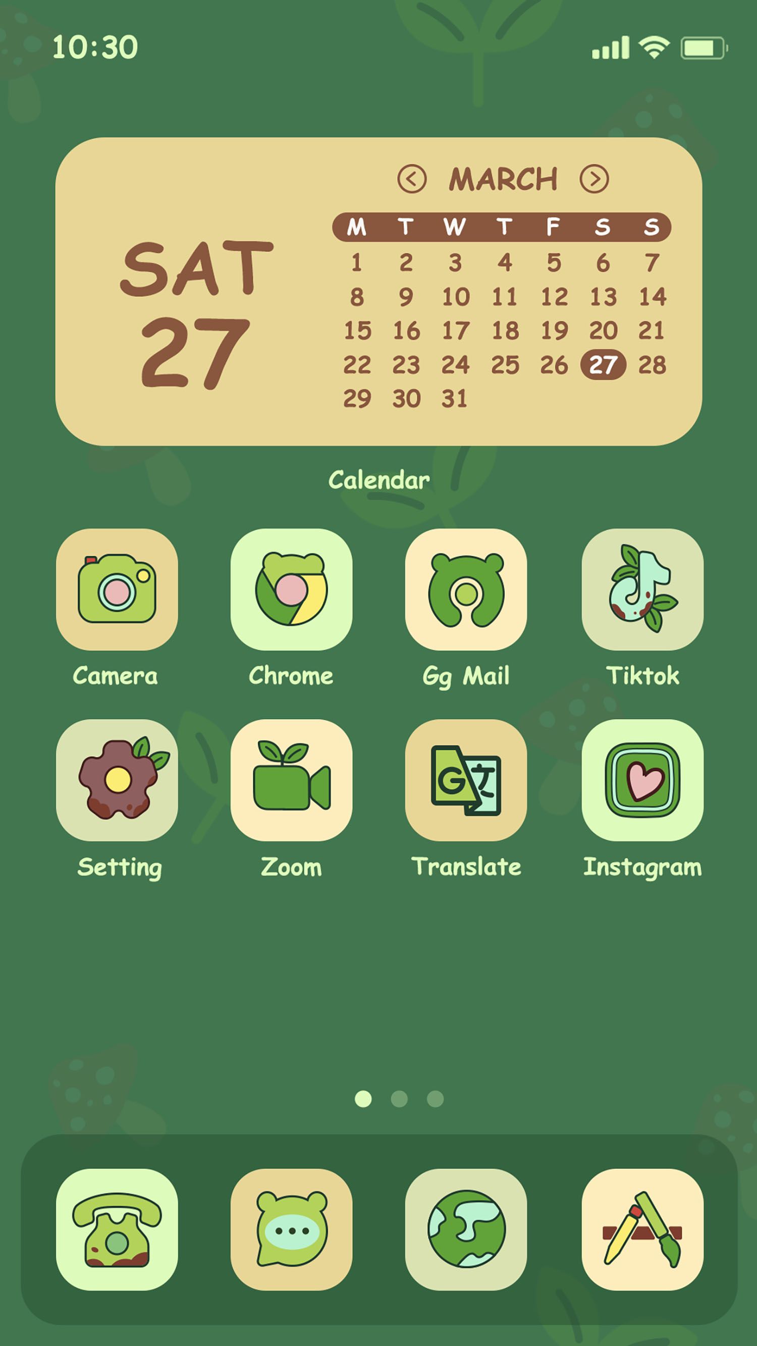 اسکرین شات 1 برنامه Wow Frog Theme - Icon Pack