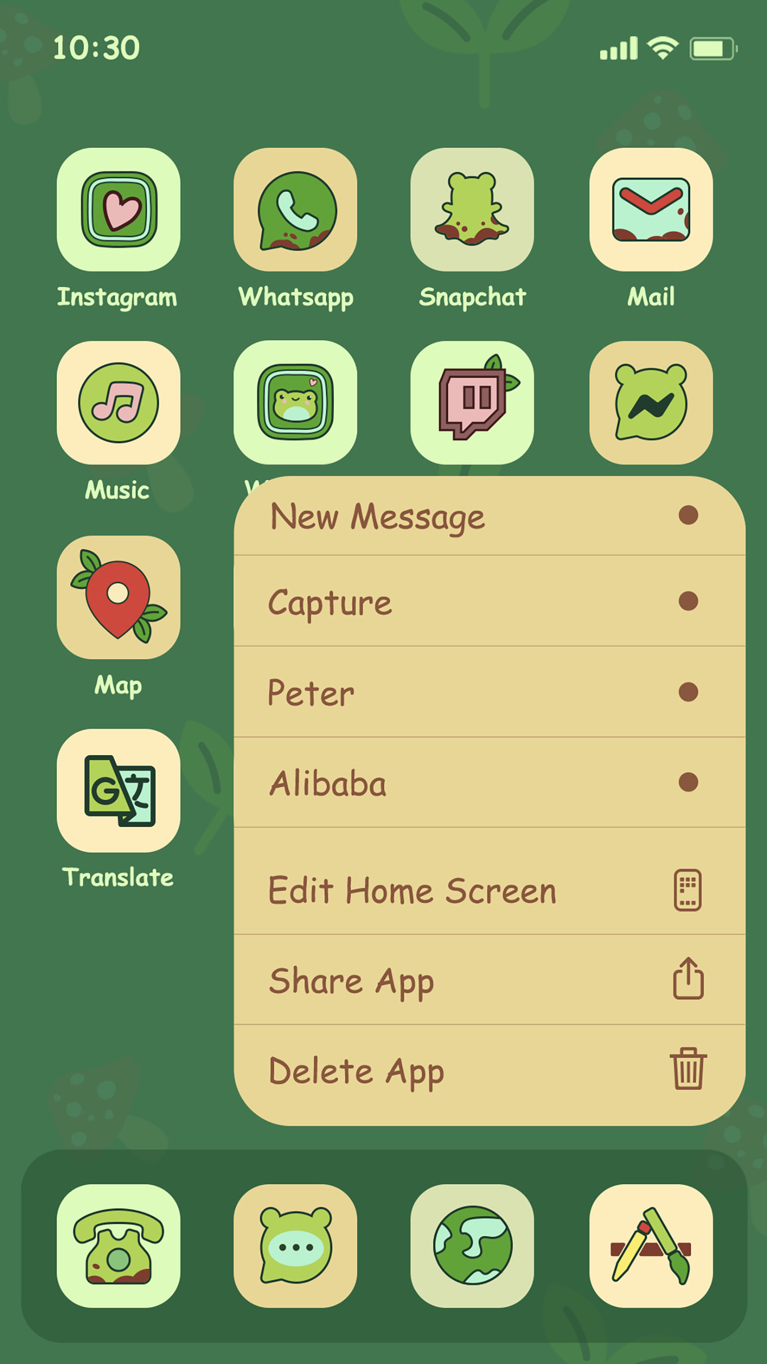 اسکرین شات 5 برنامه Wow Frog Theme - Icon Pack