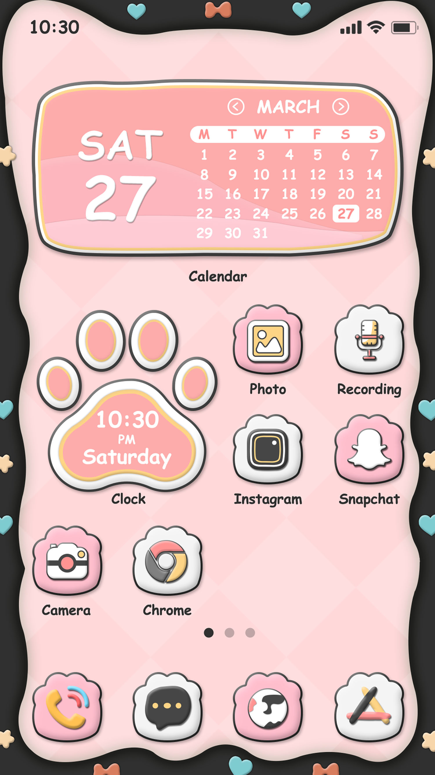 اسکرین شات 1 برنامه Wow Husky Theme - Icon Pack