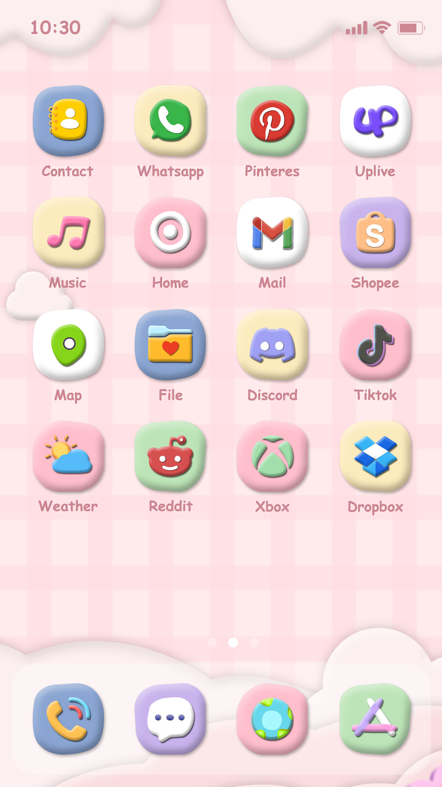 اسکرین شات 2 برنامه Wow Meow Theme - Icon Pack