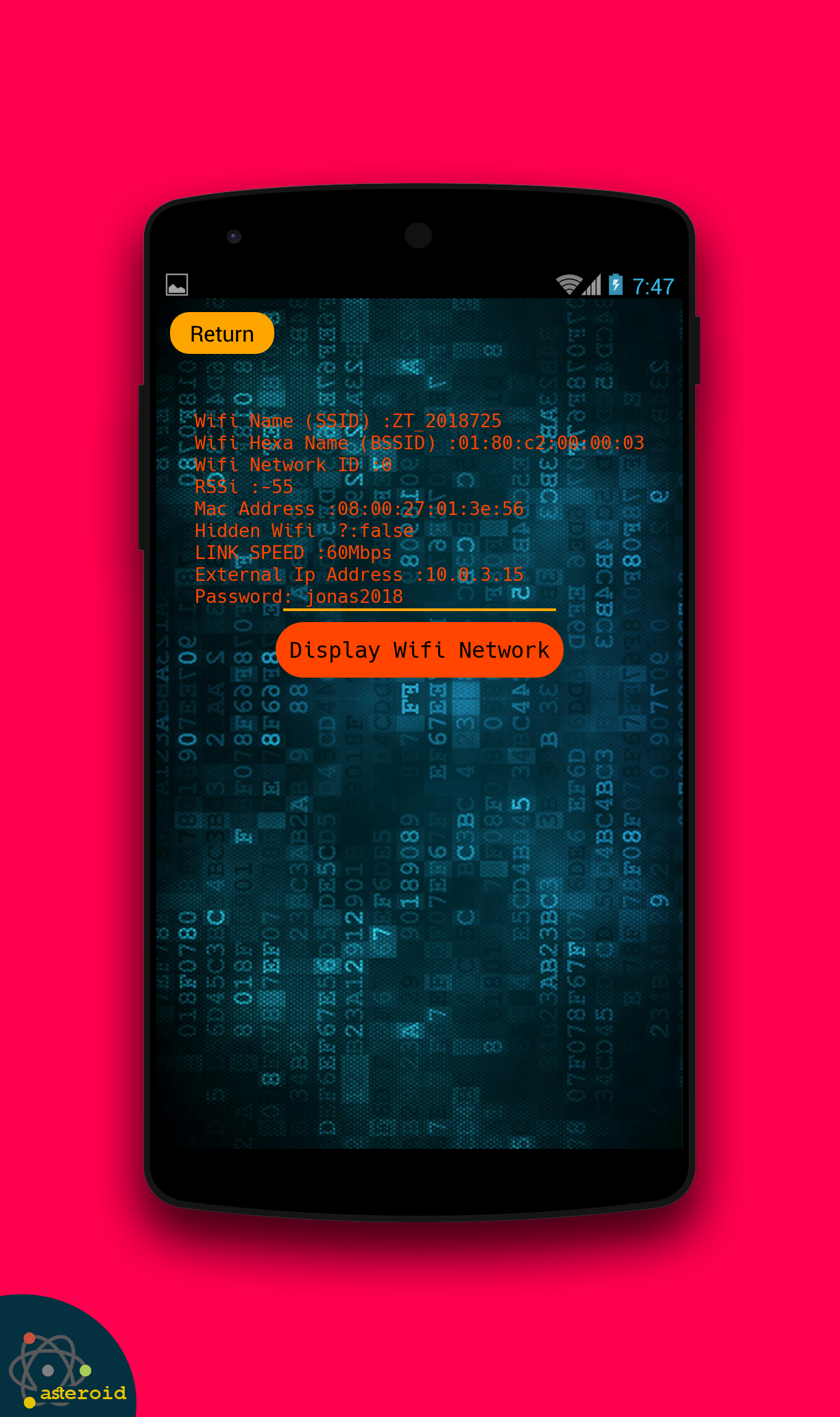 اسکرین شات 4 برنامه Connected Wifi Info