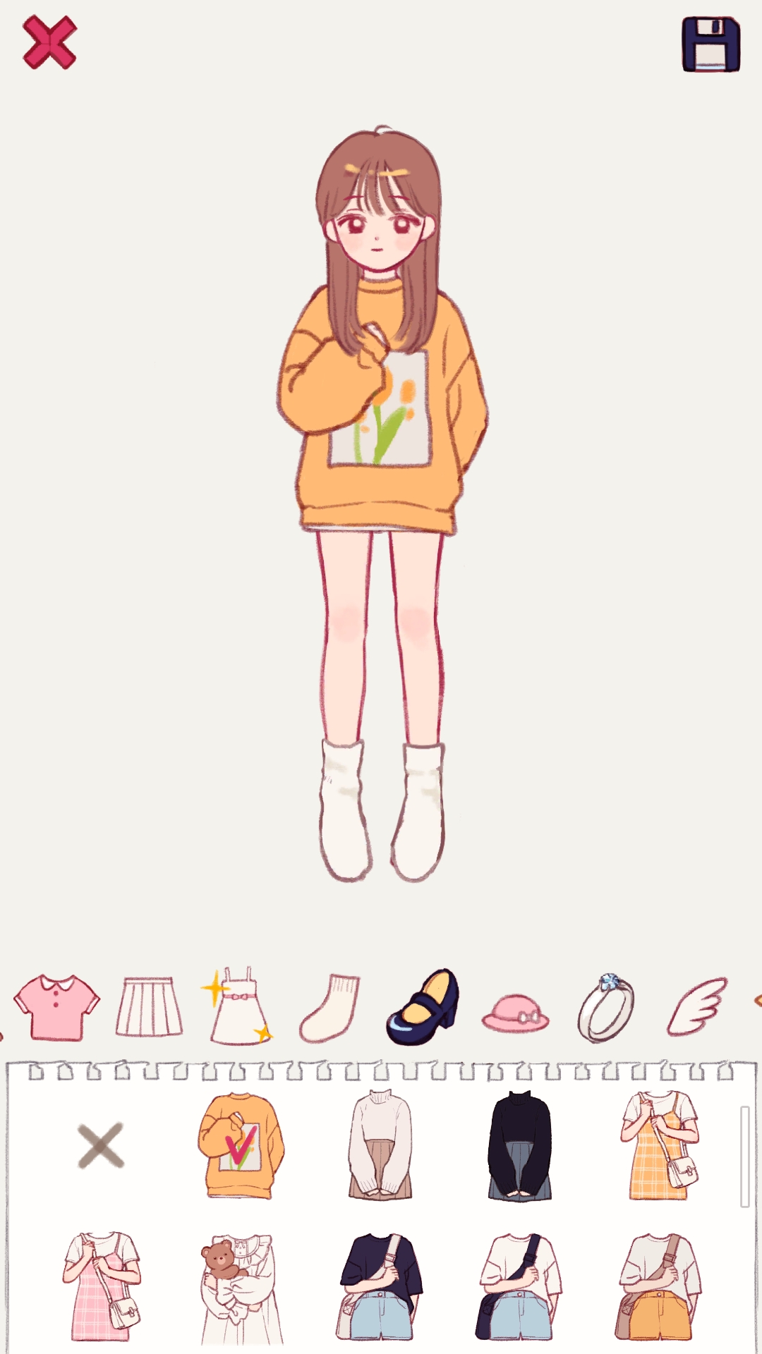 اسکرین شات 1 بازی Pencil Girl : Dress Up Game