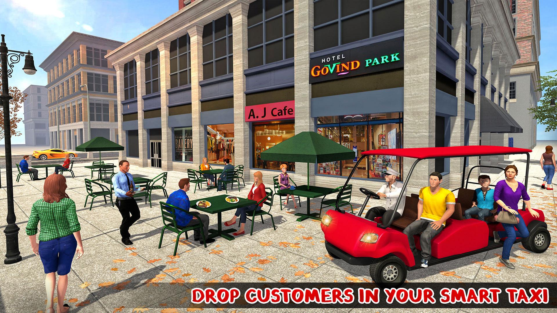 اسکرین شات 1 بازی Electric Car Taxi Driving Game