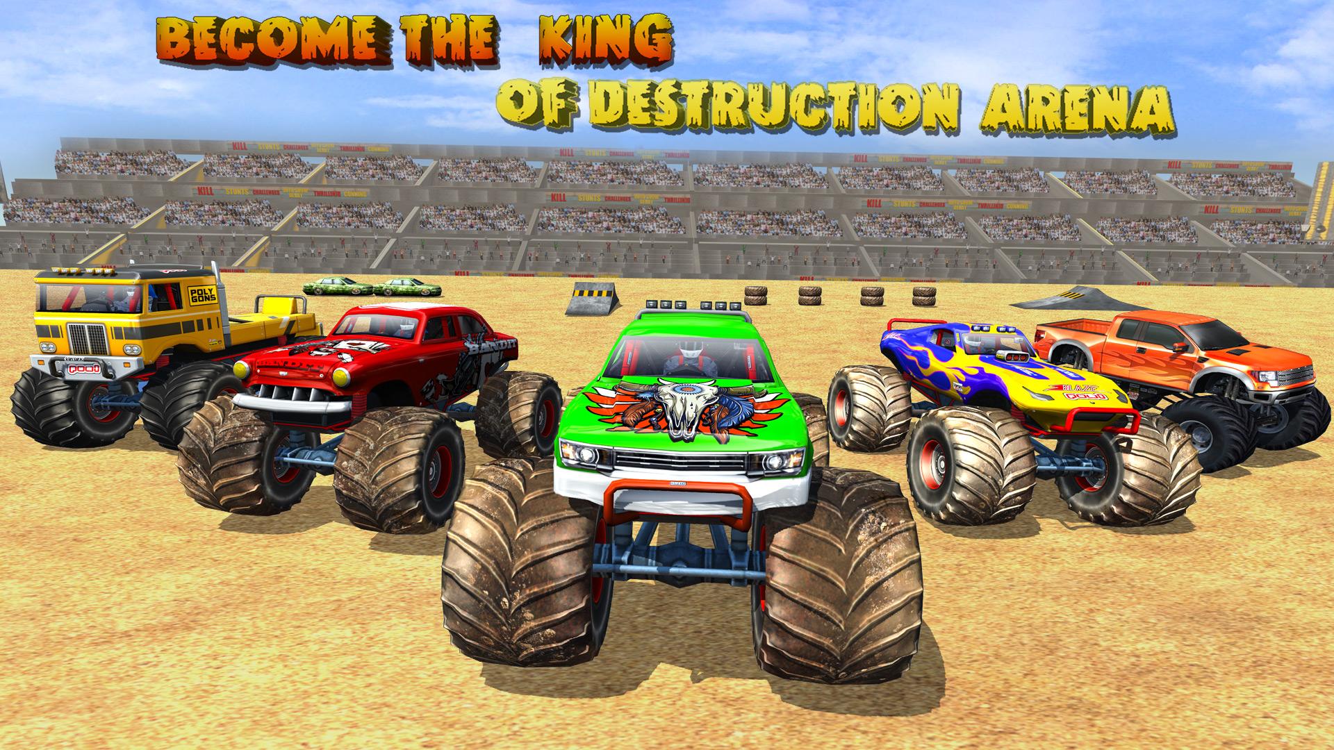 اسکرین شات 3 برنامه Monster Truck Derby Crash Game