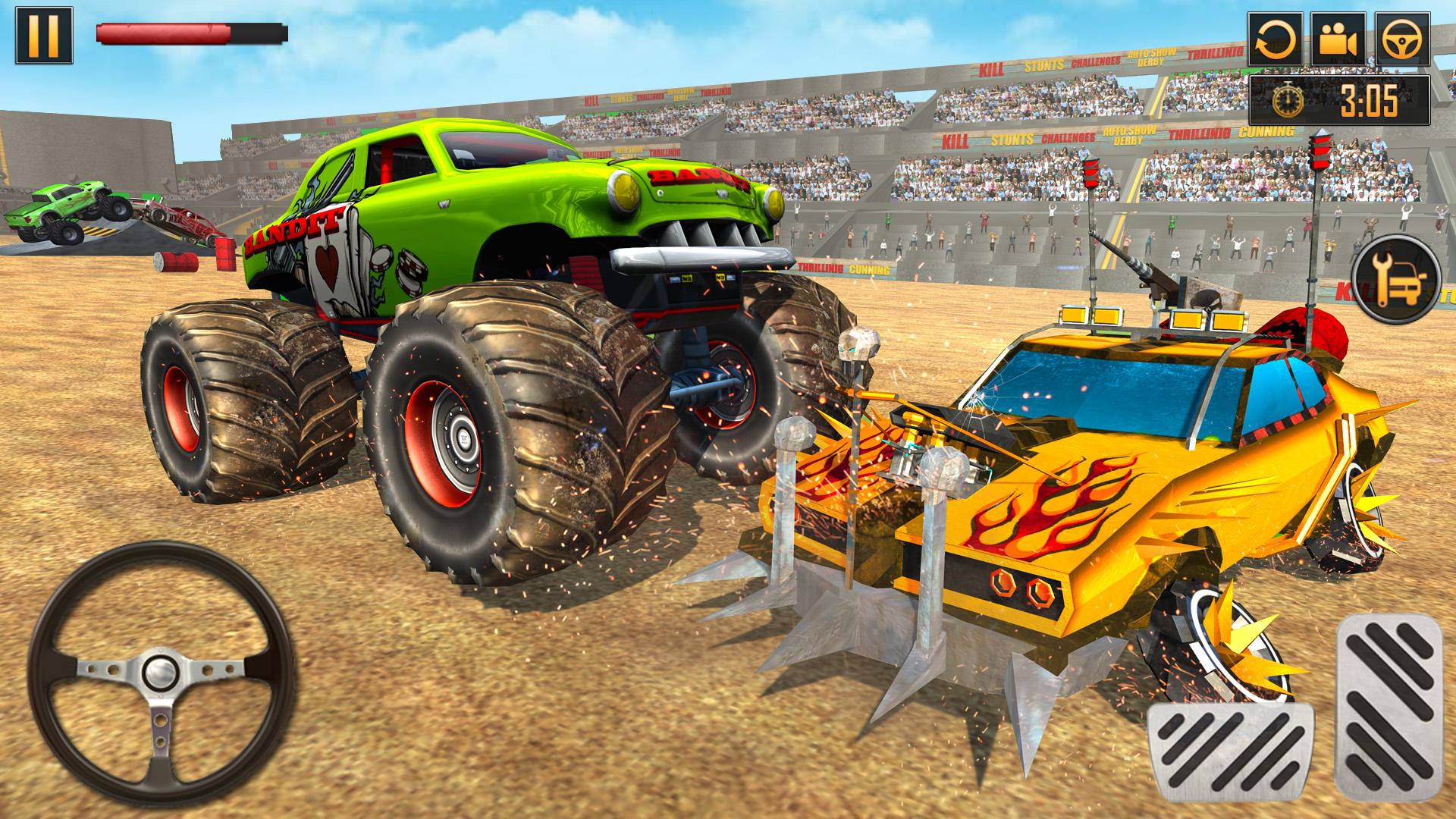اسکرین شات 4 برنامه Monster Truck Derby Crash Game