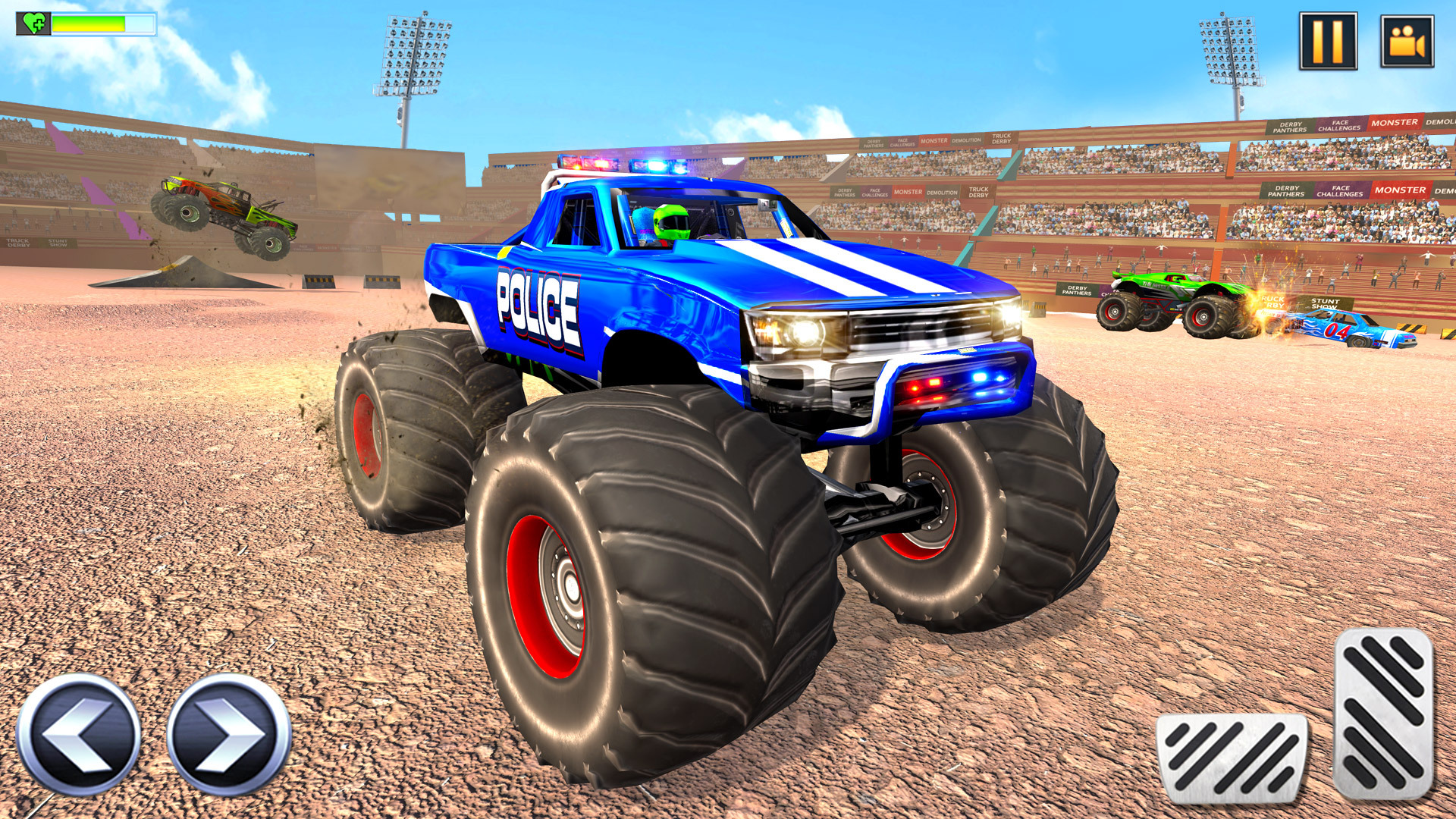 اسکرین شات 1 برنامه Monster Truck Derby Crash Game