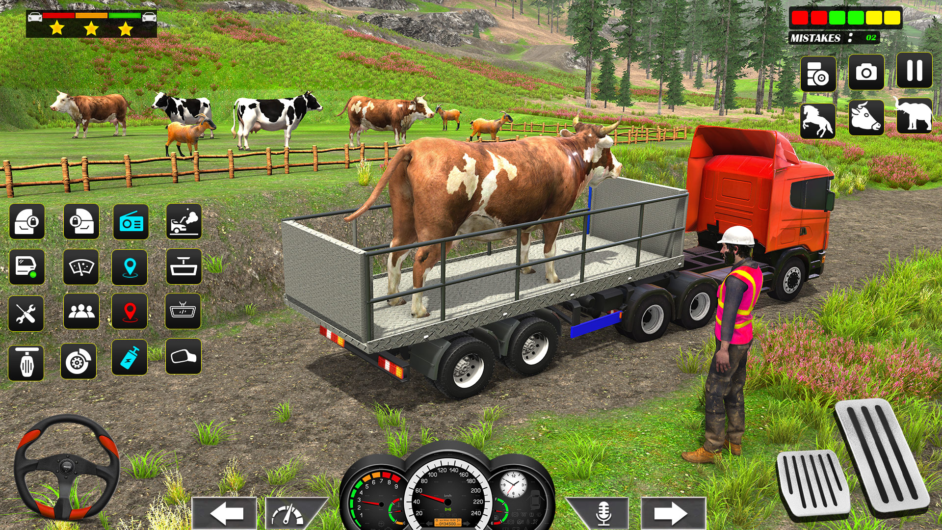 اسکرین شات 4 برنامه Farm Animals Transport Truck