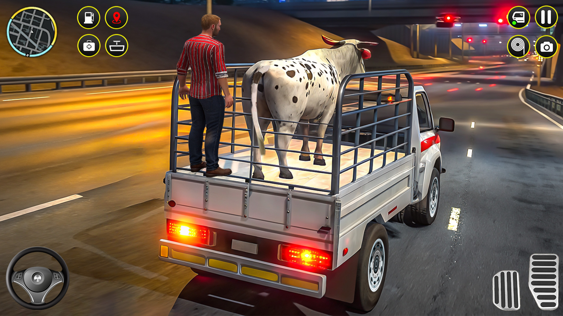 اسکرین شات 1 برنامه Animal Cargo Truck Simulator