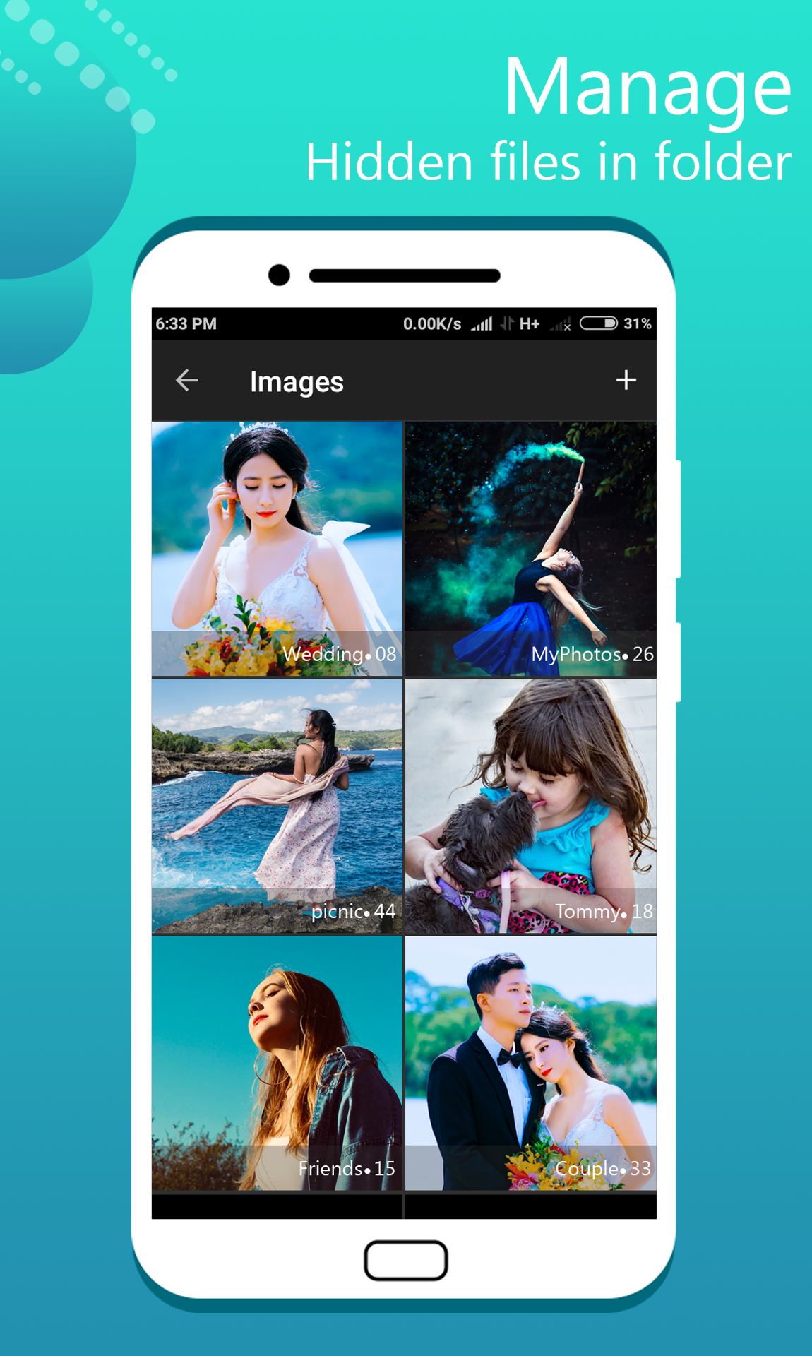 اسکرین شات 3 برنامه Audio Manager:Hide photo,video