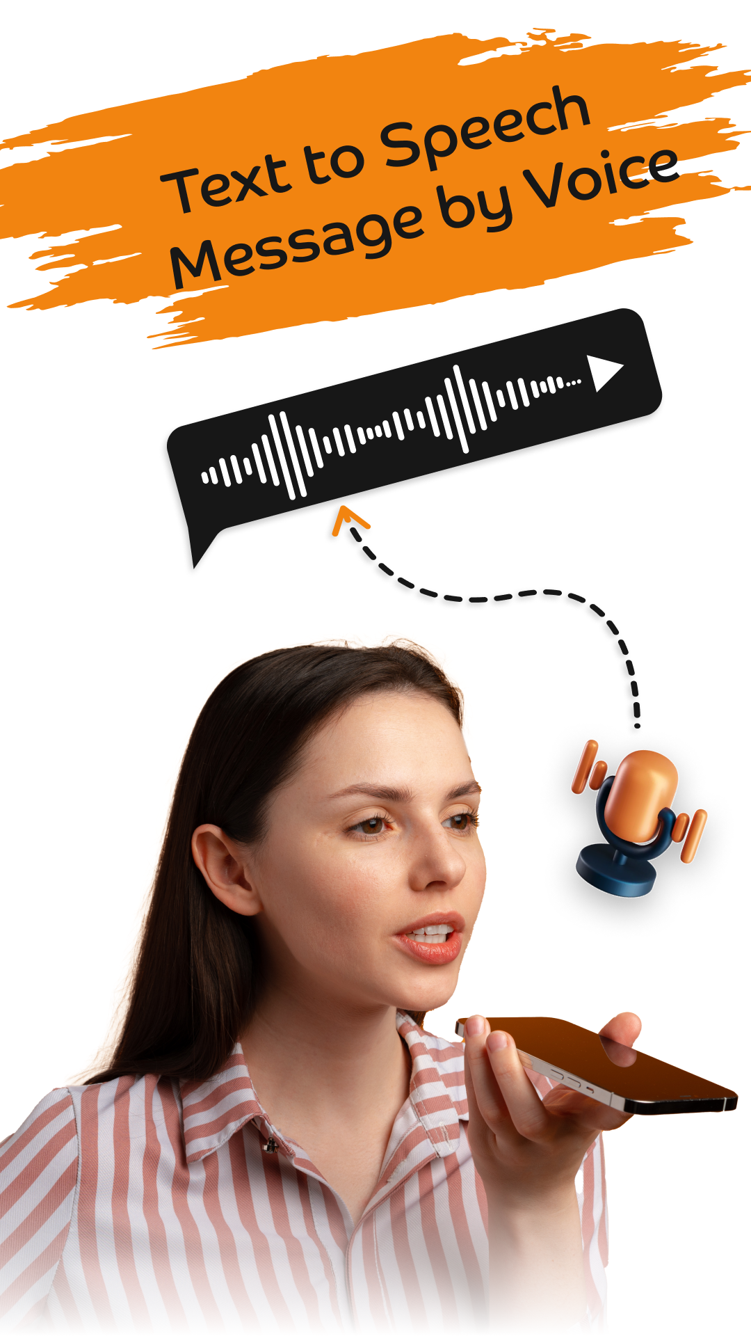 اسکرین شات 2 برنامه SMS by Voice: Speech to Text