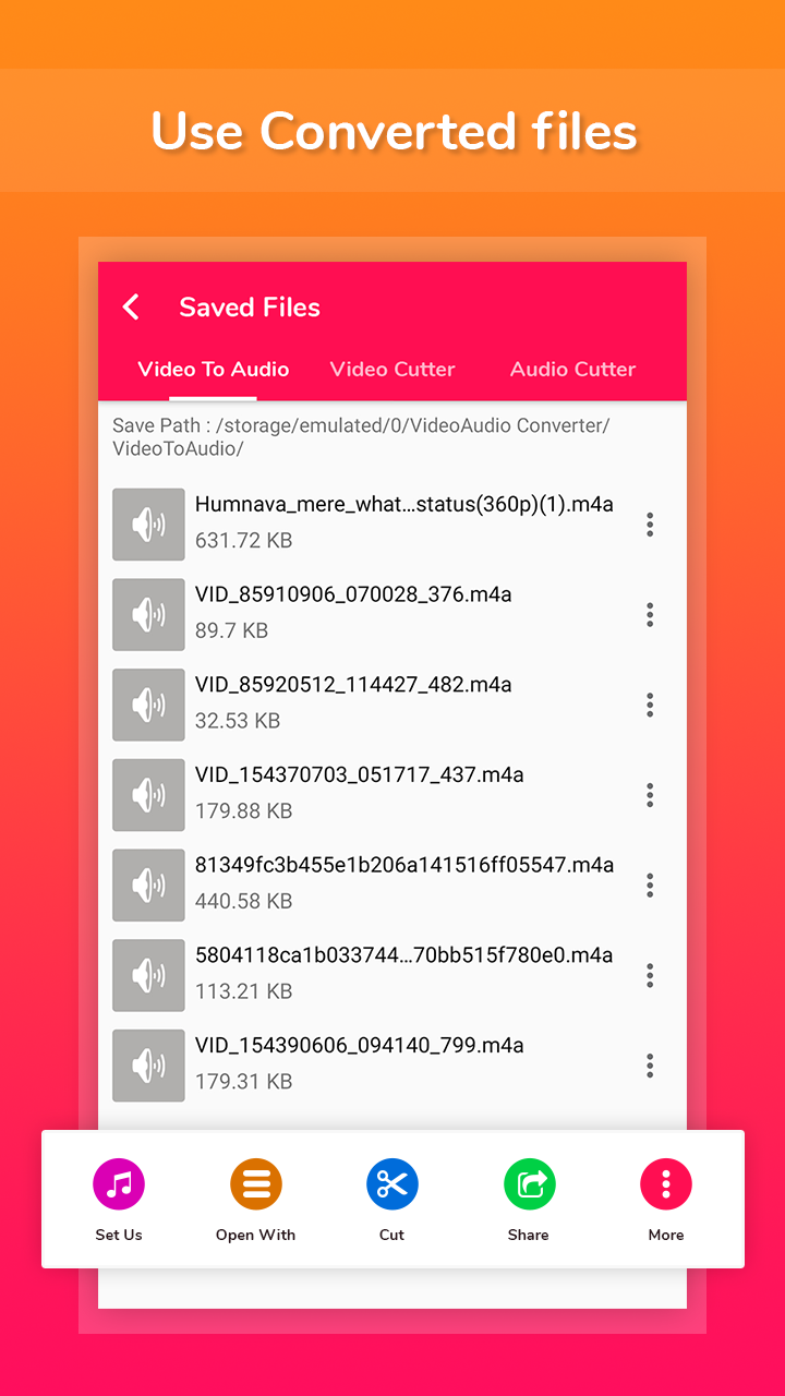 اسکرین شات 6 برنامه Video to mp3, Cutter, Merge