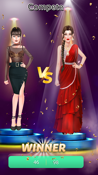 اسکرین شات 3 بازی Fashion Games Dress up Games