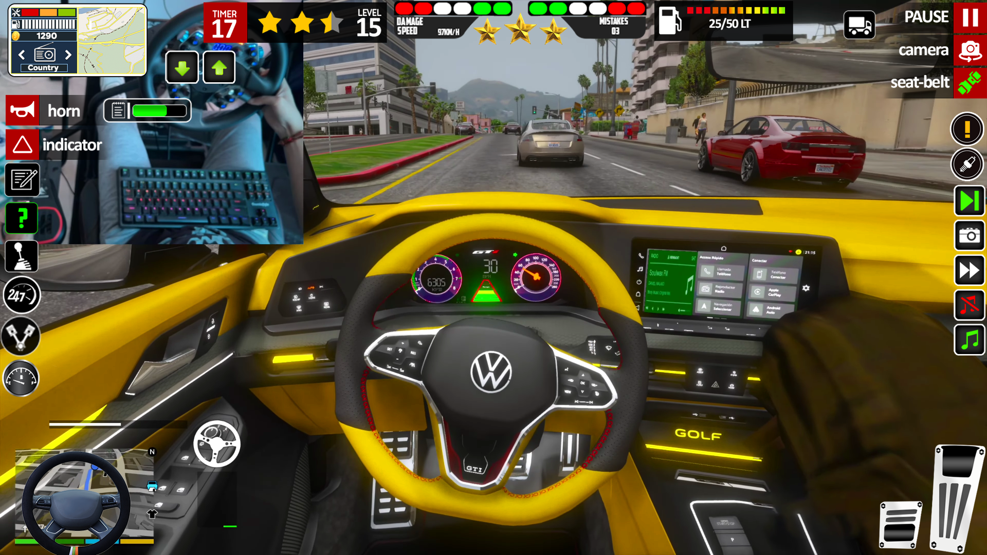 اسکرین شات 2 برنامه Taxi Car Driving: Taxi Games