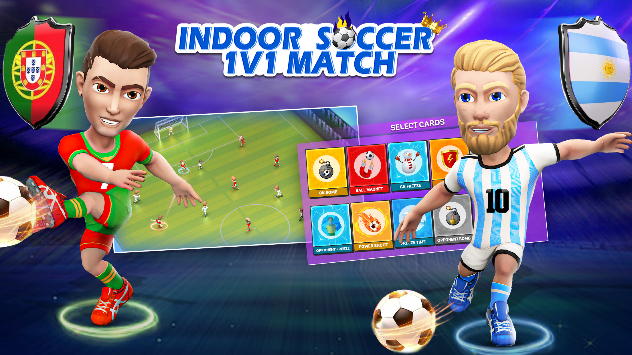 اسکرین شات 5 بازی Indoor Futsal: Mobile Soccer