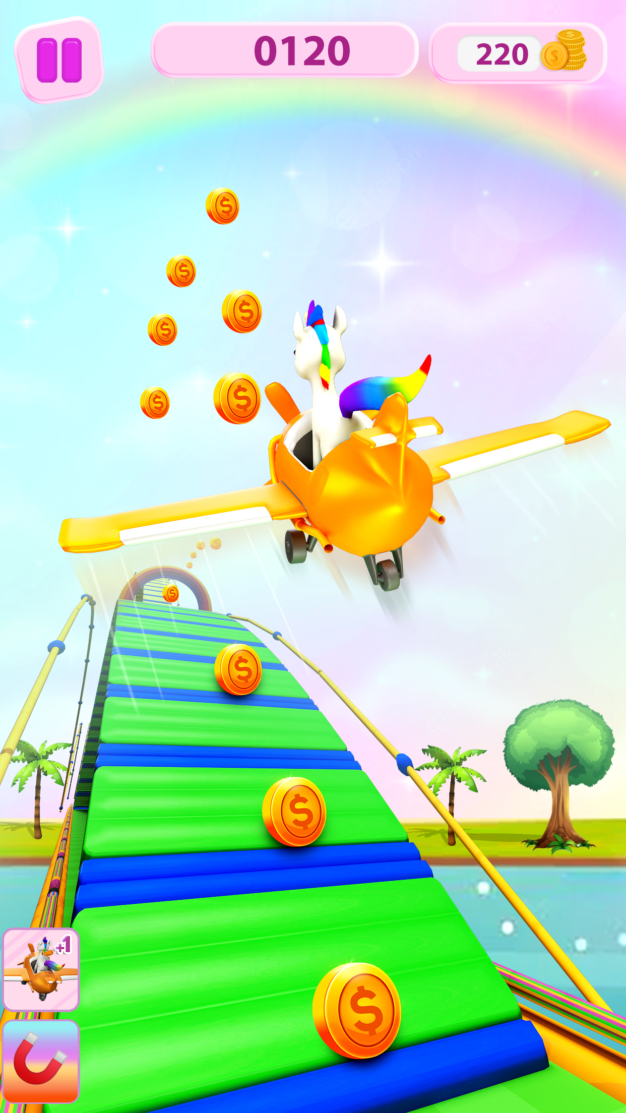 اسکرین شات 2 بازی Unicorn Fun: Endless Run Game