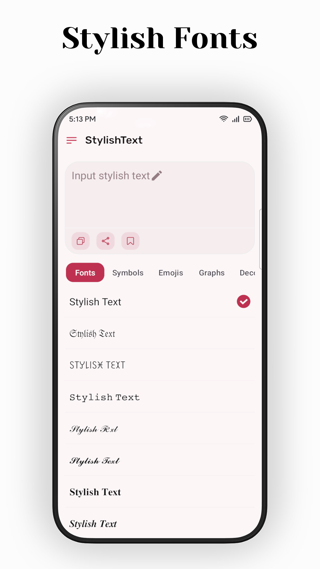 اسکرین شات 4 برنامه Stylish Text - Letter Fonts