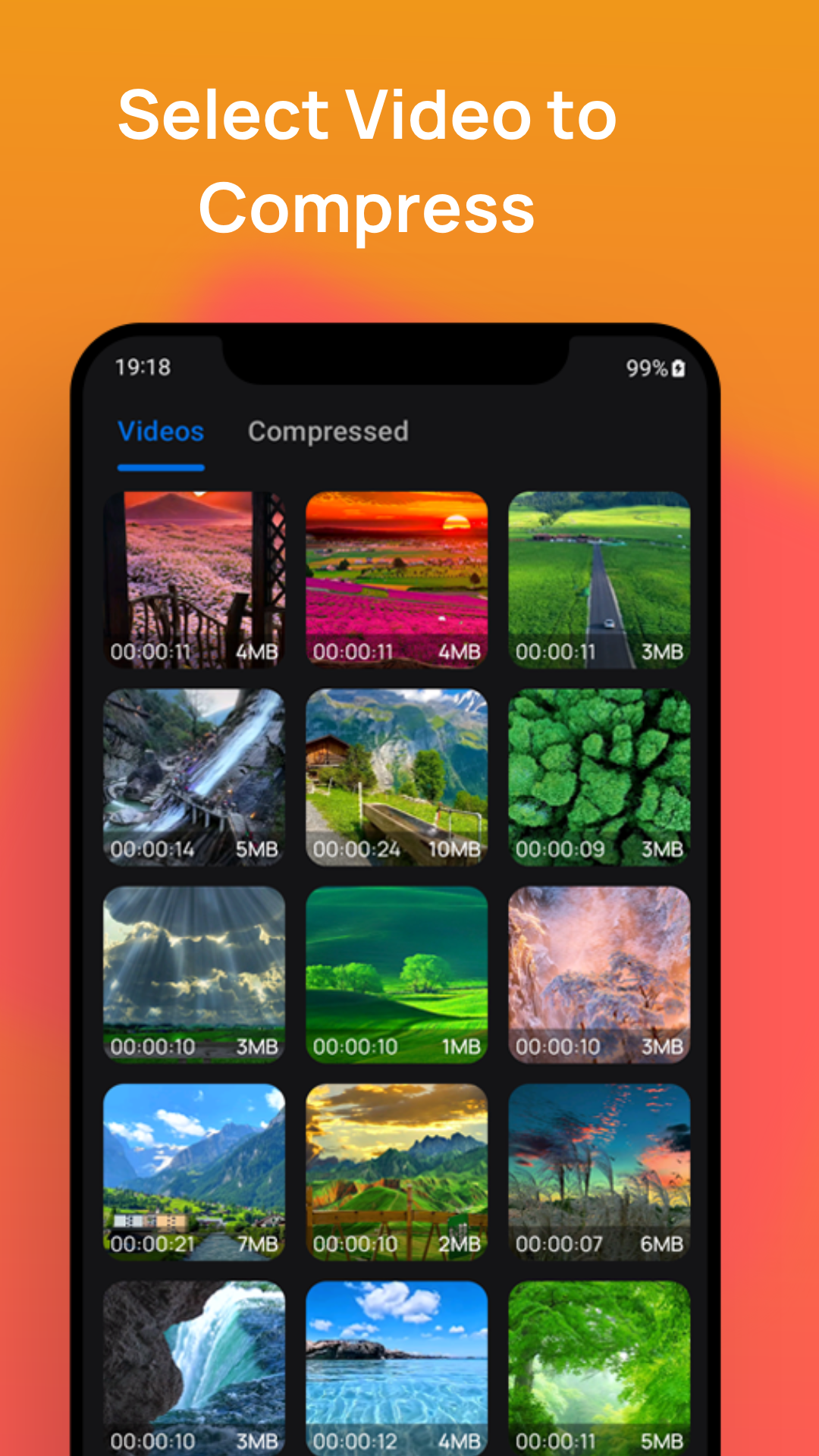 اسکرین شات 1 برنامه Video Compressor