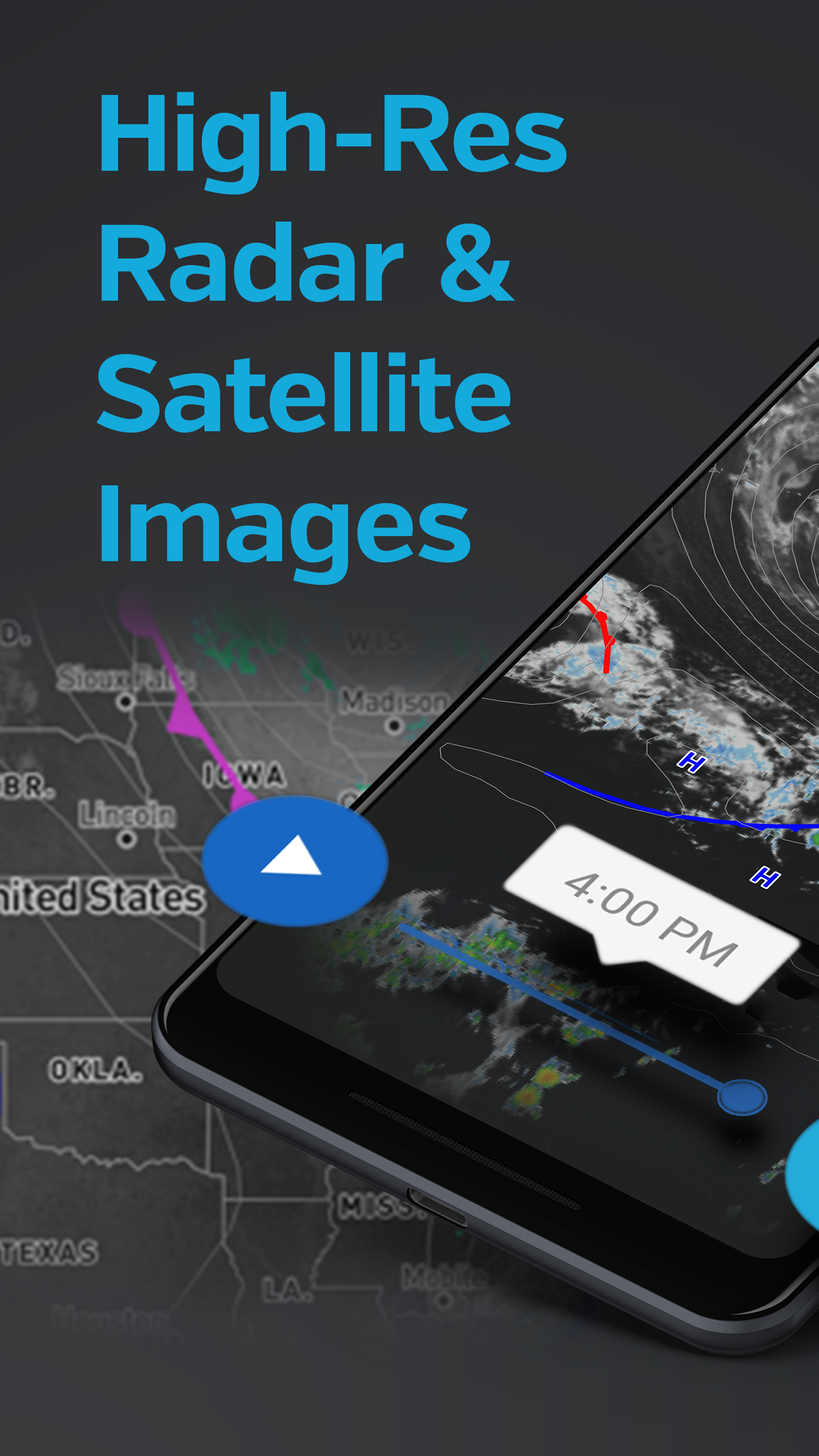 اسکرین شات 1 برنامه Weather data & microclimate :