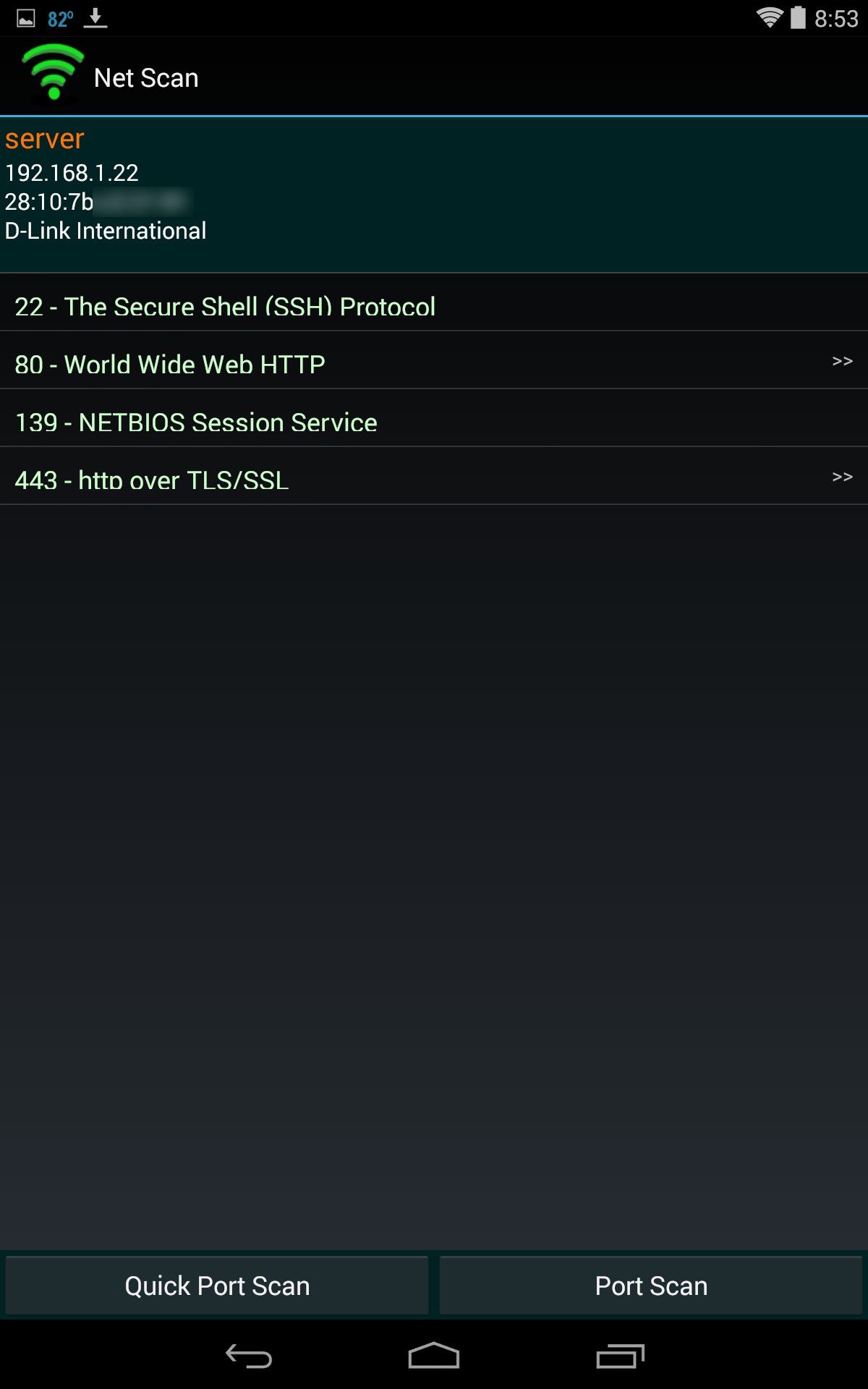 اسکرین شات 4 برنامه Net Scan