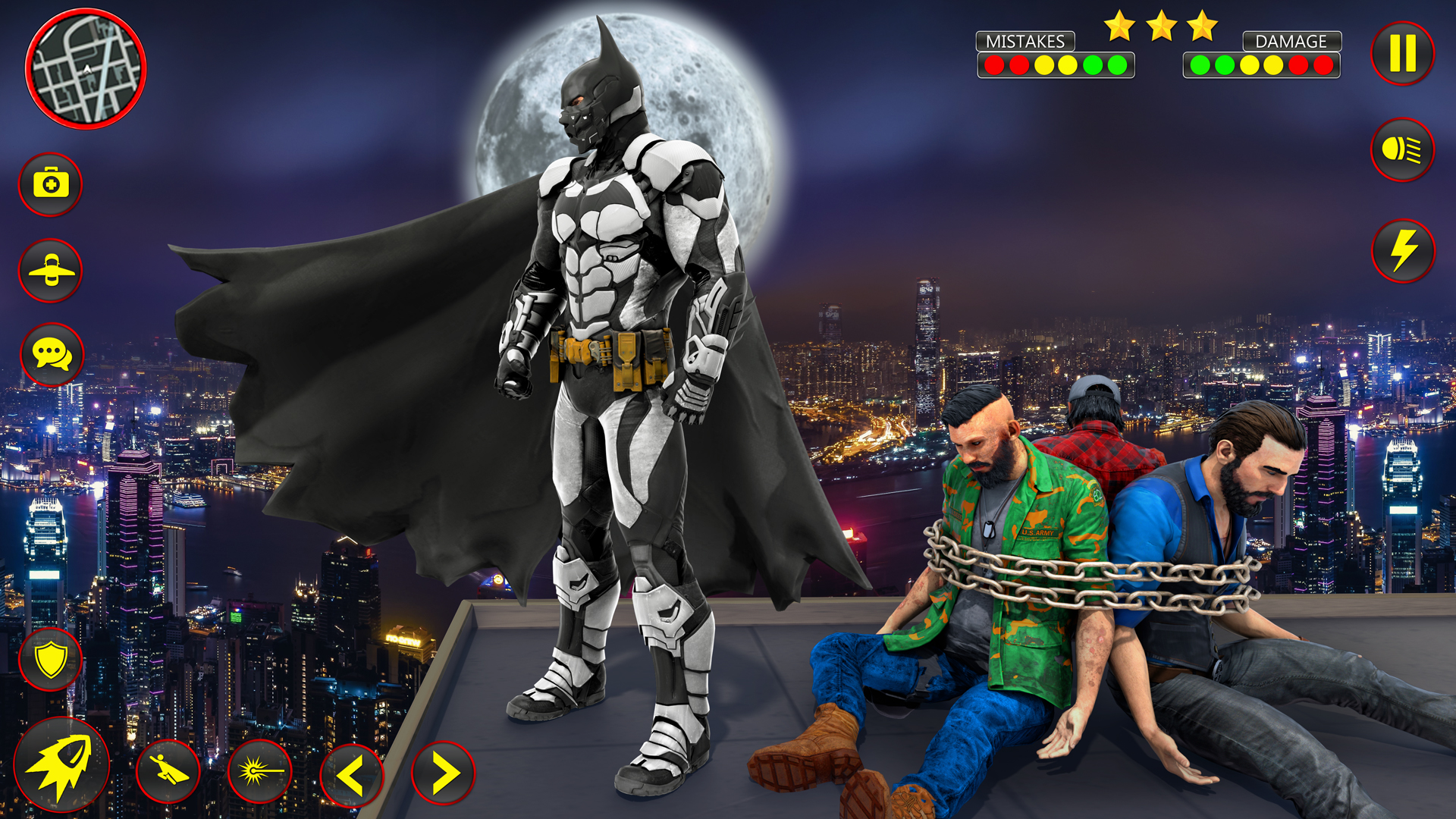 اسکرین شات 6 بازی Flying Superhero Bat Hero Man