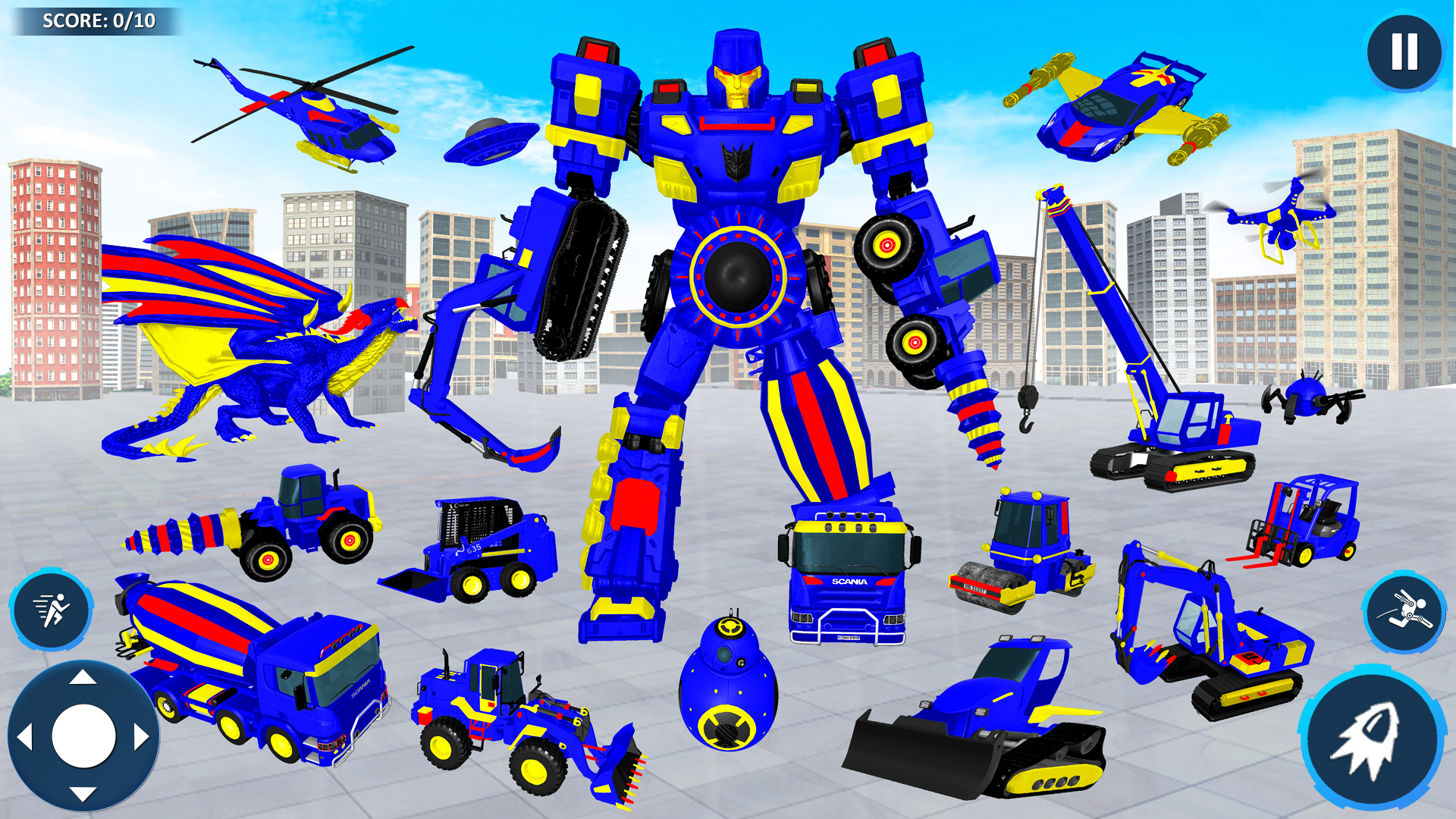 اسکرین شات 6 برنامه Mech Robot Transforming Games