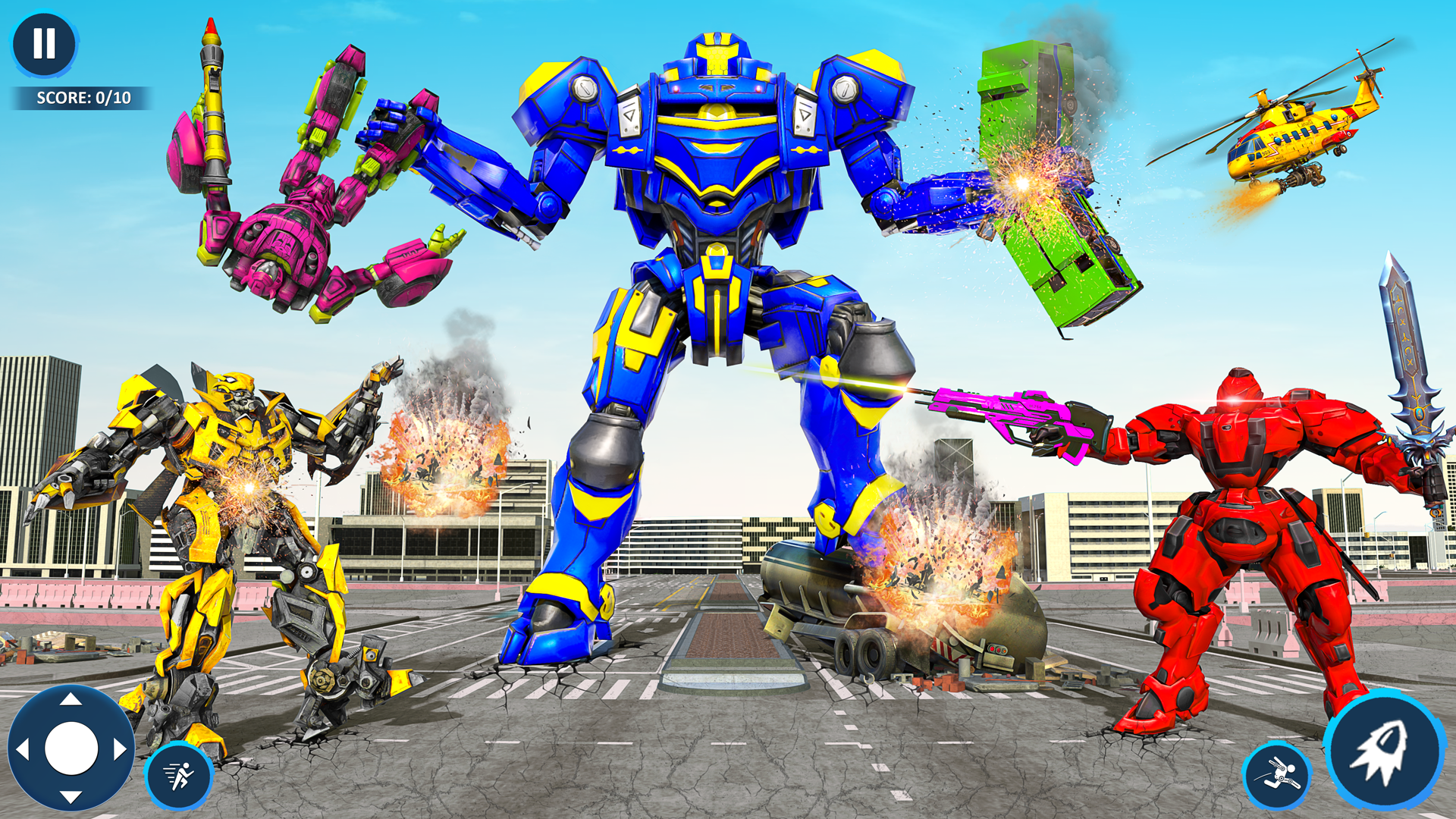 اسکرین شات 4 برنامه Mech Robot Transforming Games