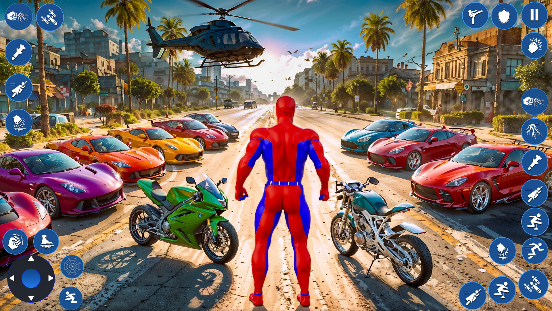 اسکرین شات 2 برنامه Spider Rope Hero: City Battle