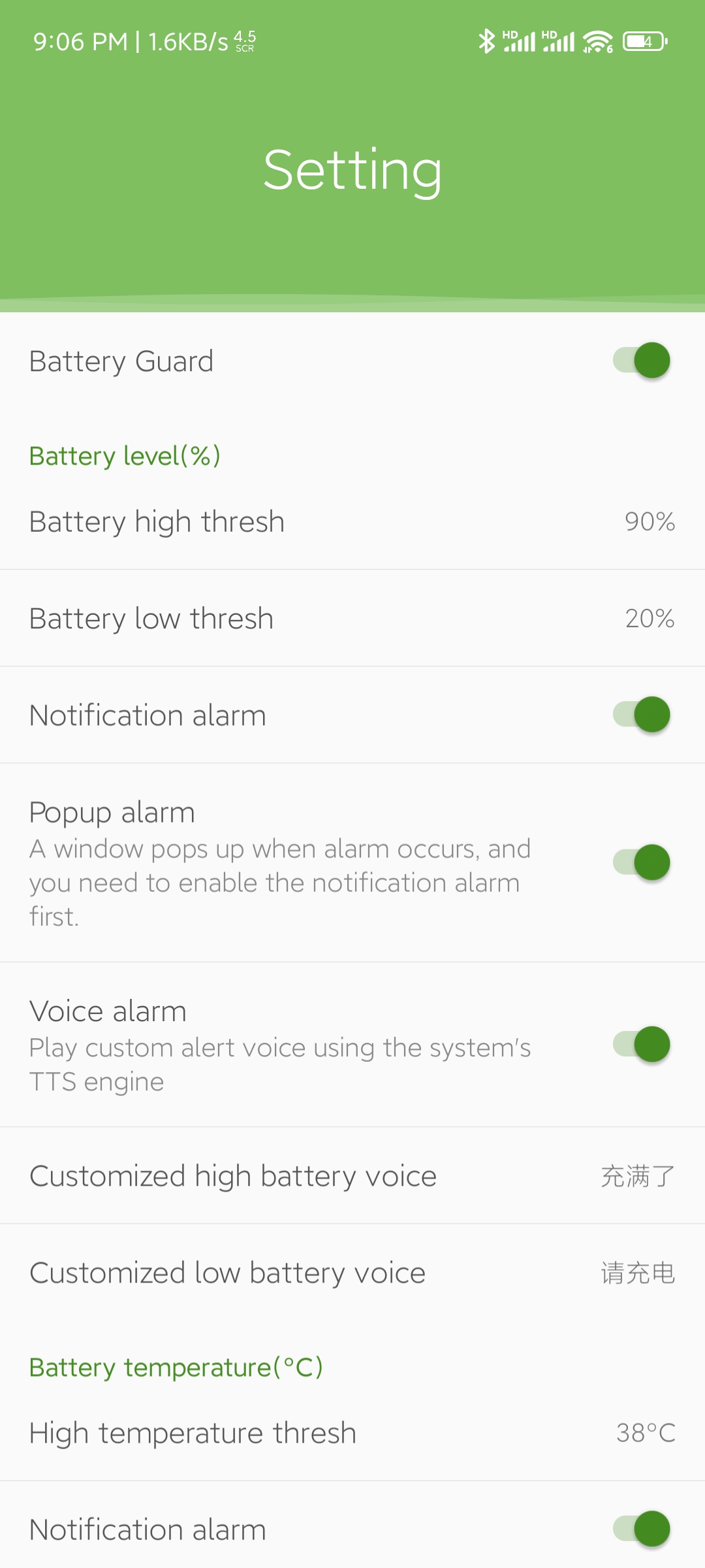 اسکرین شات 6 برنامه Battery Guard