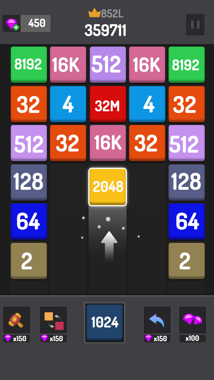 اسکرین شات 7 بازی Number Games - 2048 Blocks